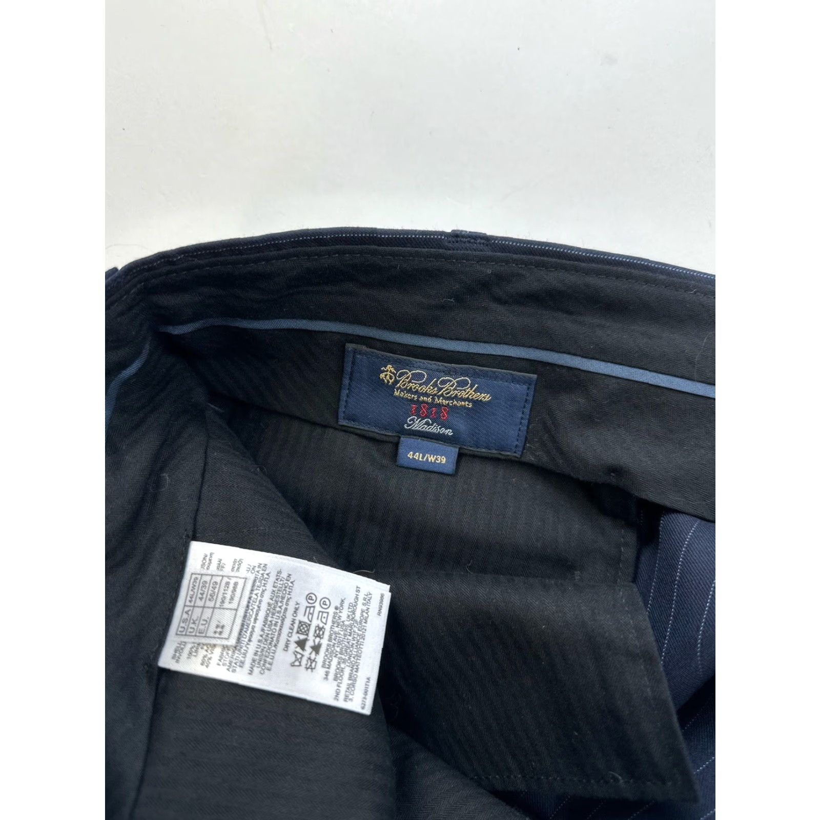 Brooks Brothers VINTAGE Brooks Brothers Madison Dress Pants Men's 38x33 Wool Twill Cuffed Regression For Business Casual Formal Size US 38 / EU 54 - 3 Thumbnail