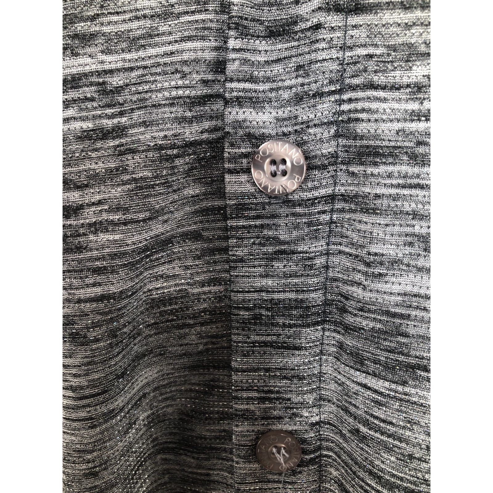 Vintage POSITANO Shiny Threaded Mens 2XL Vintage Clubbing Shirt EXCELLENT Size US XXL / EU 58 / 5 - 4 Thumbnail