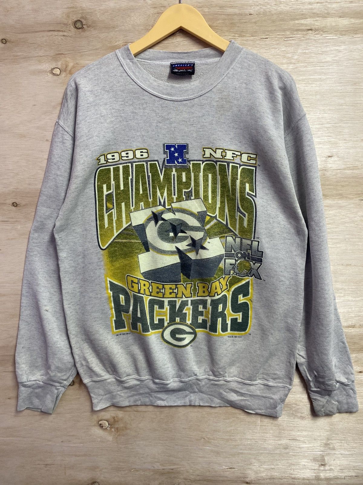 MLB vintage 1996 NFC Champions Green Bay Packers Size US XL / EU 56 / 4 - 1 Thumbnail