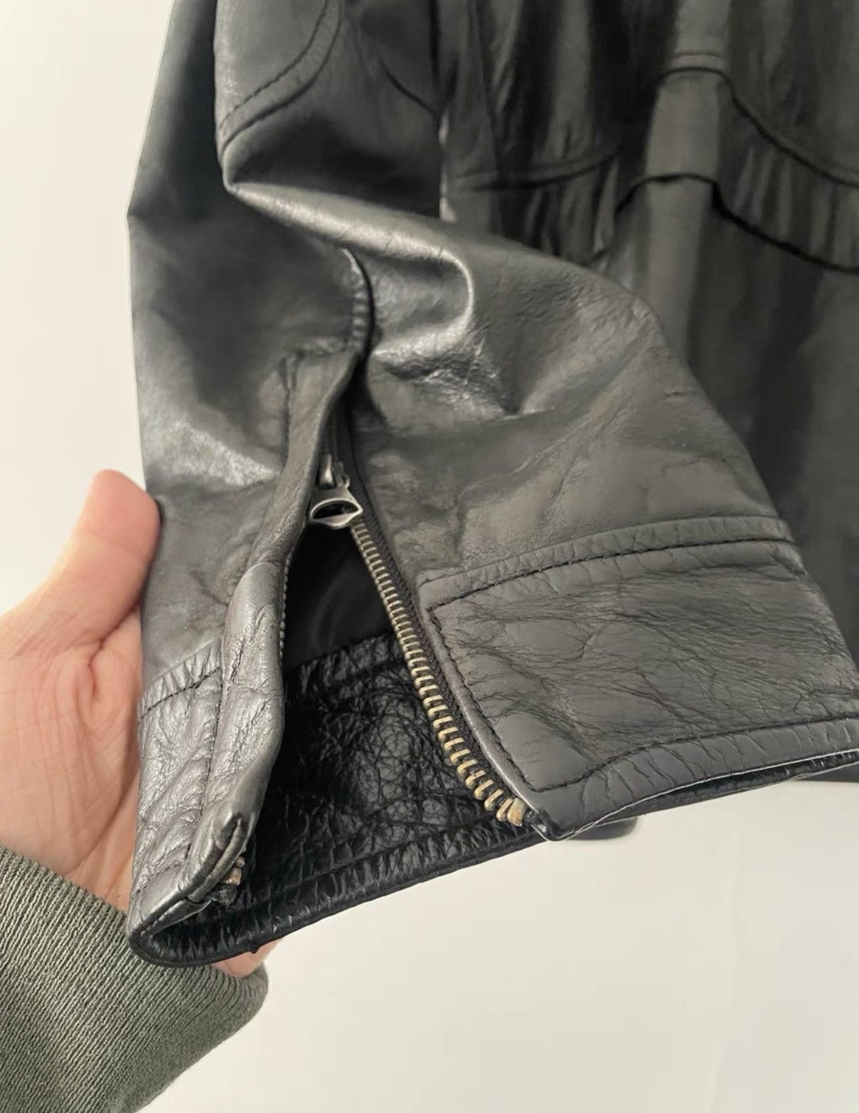 Diesel Diesel Safari Stand Collar Leather Jacket Size US XXL / EU 58 / 5 - 5 Thumbnail