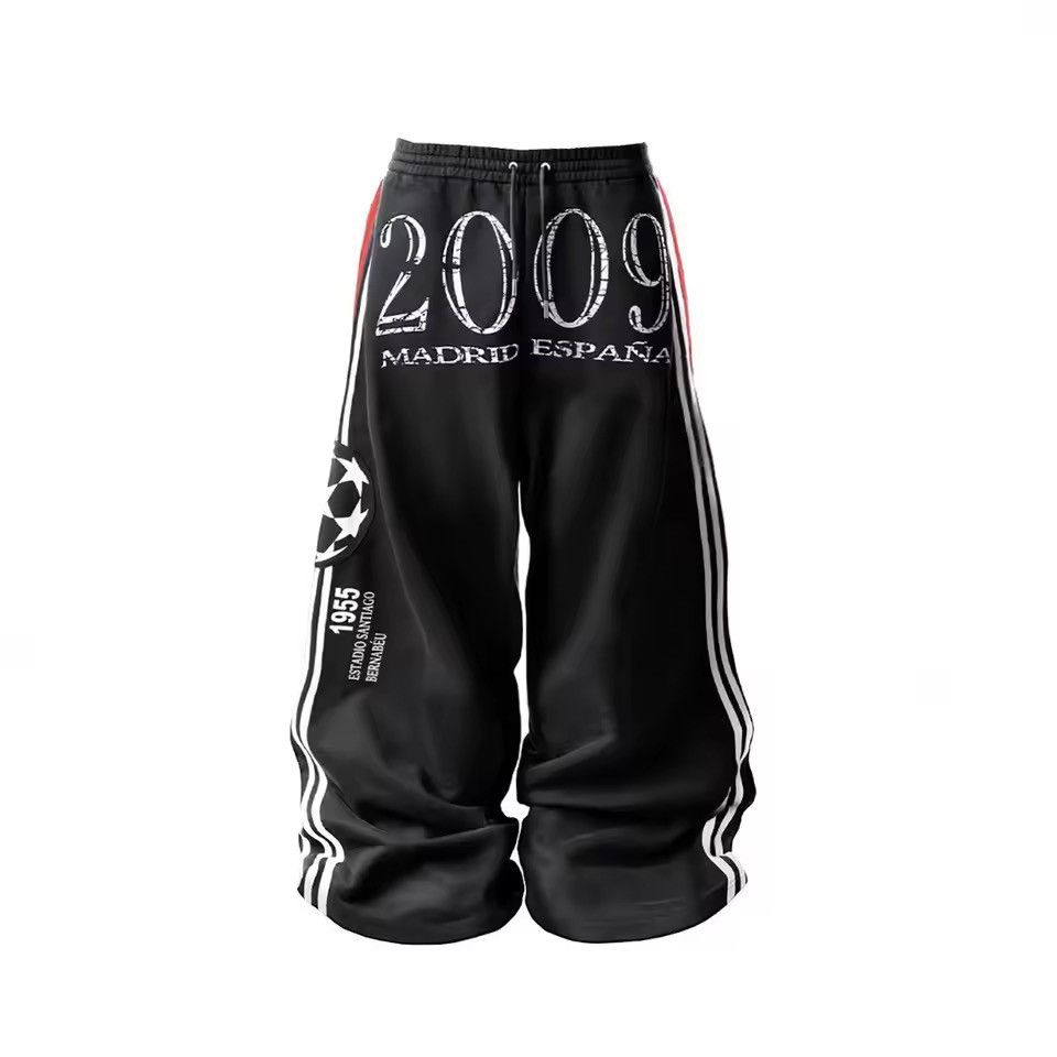 Other street retro stripes letter hip-hop sweatpants Size US 31 - 2 Thumbnail