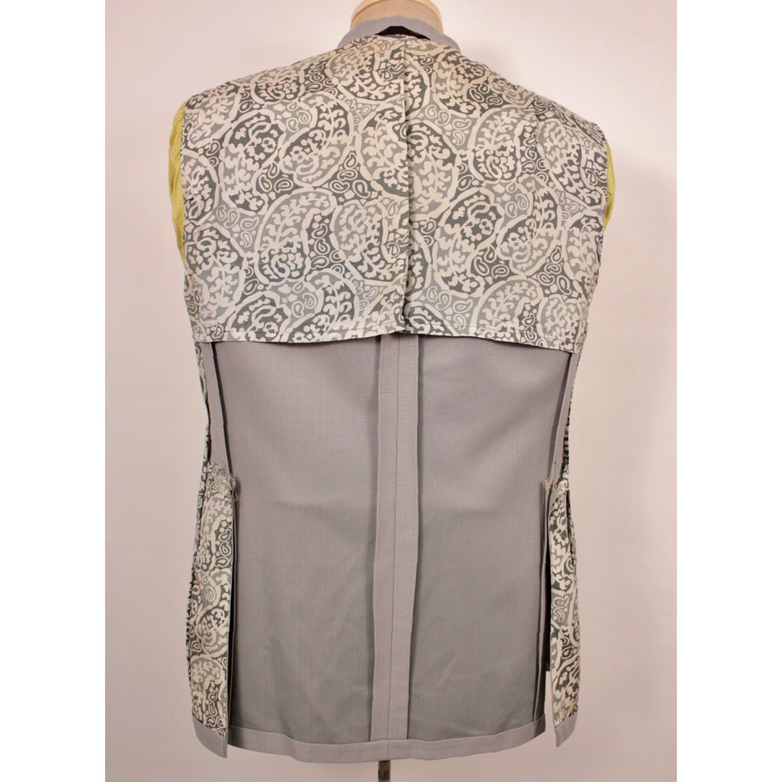 Vintage VINTAGE Mens VTG 70s 2 PC Grey Polyester Suit Sz M 1970s Size 40R - 5 Thumbnail
