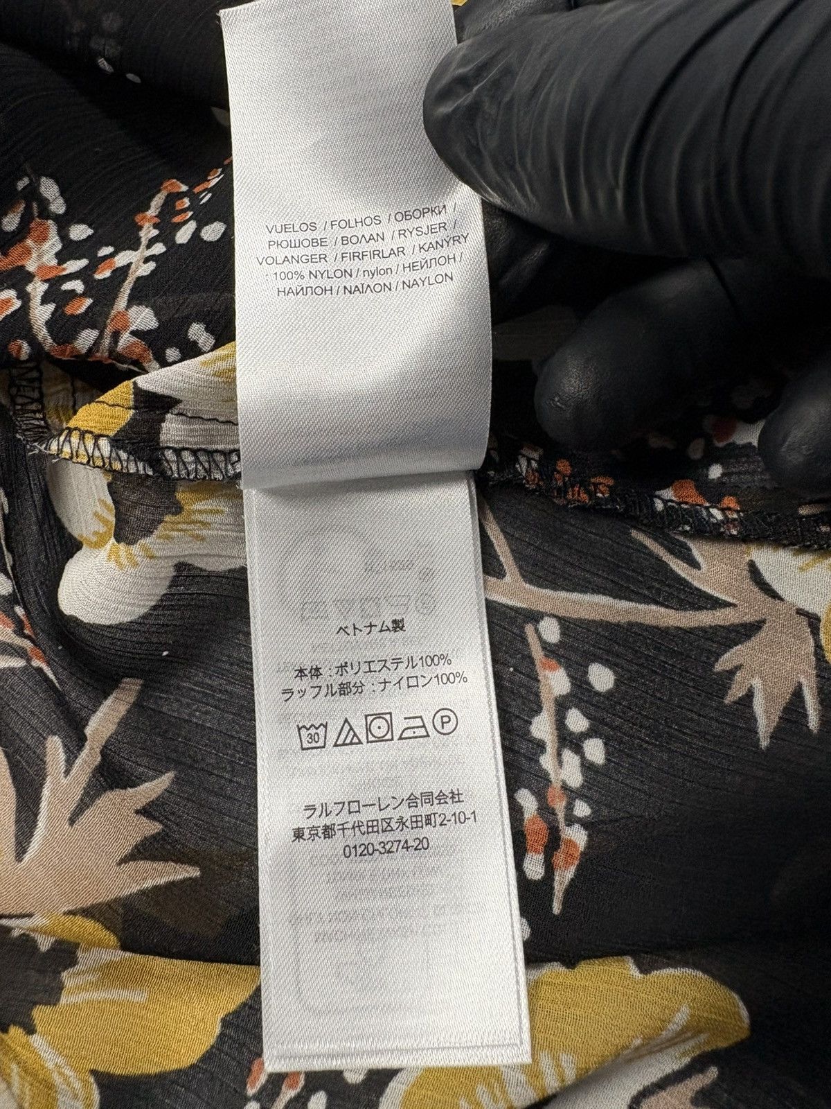 Polo Ralph Lauren Lauren Ralph Lauren Floral Ruffle Blouse Sheer M Black Label Size M / US 6-8 / IT 42-44 - 14 Thumbnail