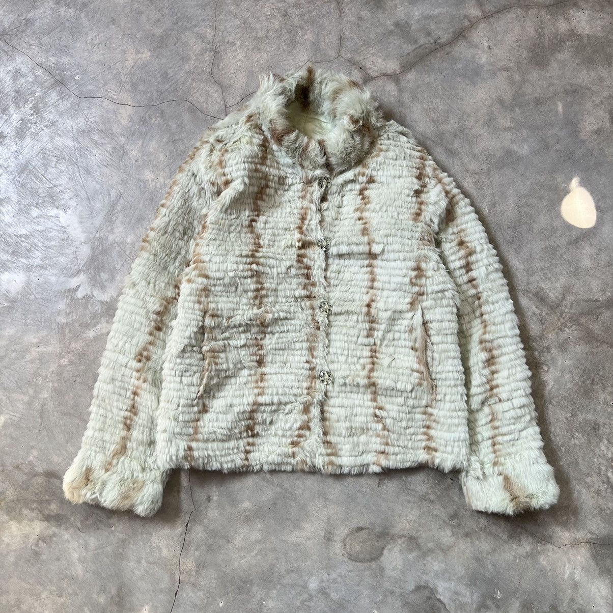 Balmain Vintage 80s Balmain Paris Silk/Fur Reversible jacket Size L / US 10 / IT 46 - 1 Thumbnail