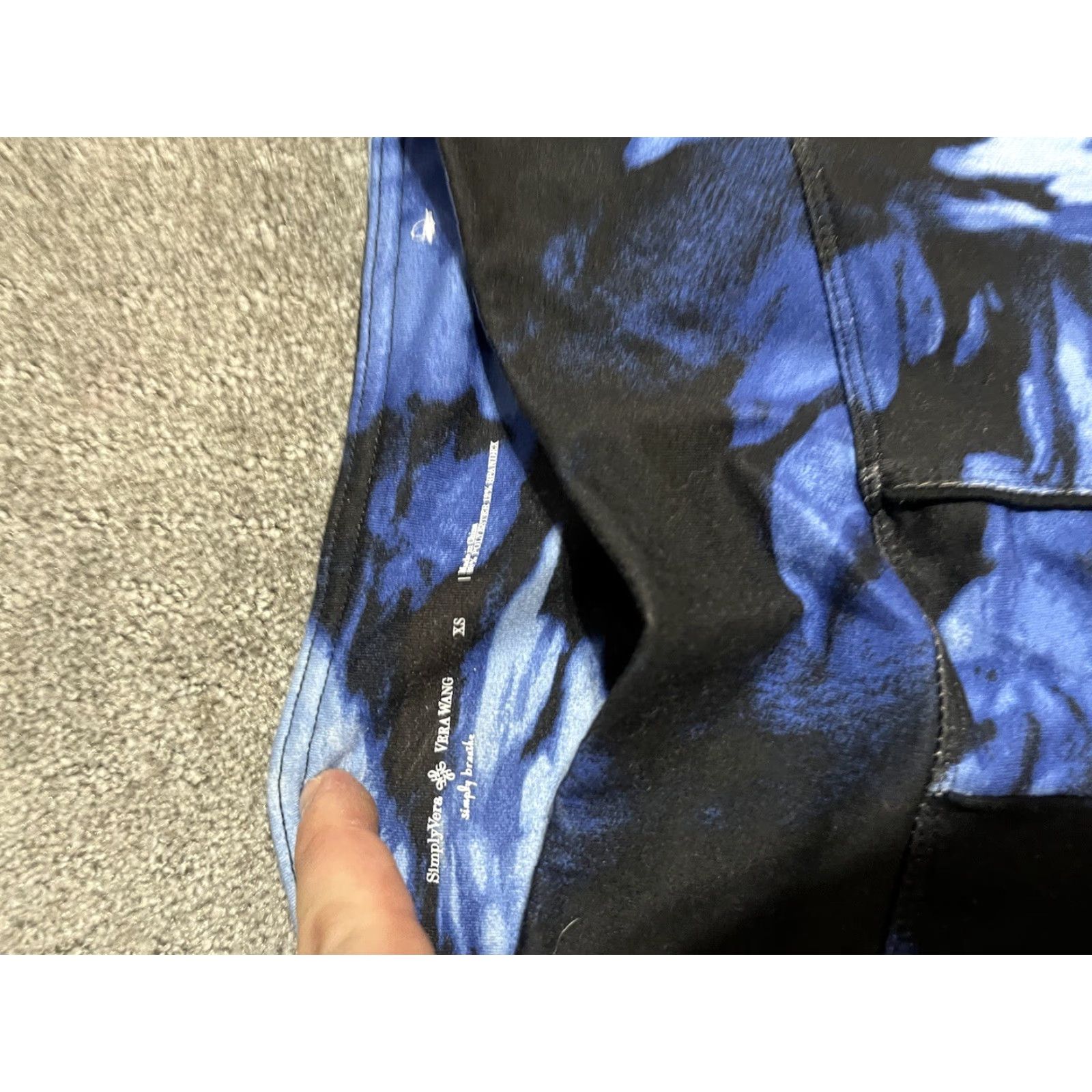 Vintage Simply Vera Wang Leggings Womens XS Blue Mid-Rise Yoga Athleisure Size 26" / US 2 / IT 38 - 5 Thumbnail