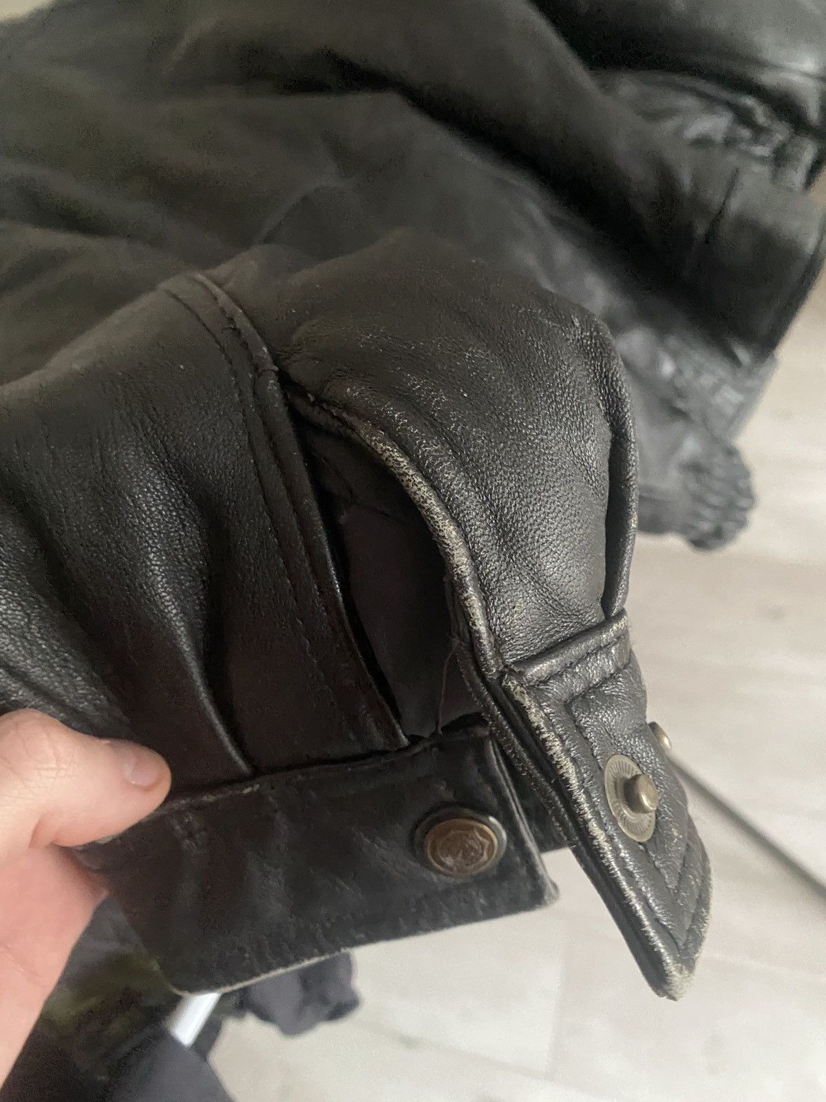 Vintage Vintage streetwear leather jacket 90s Size US L / EU 52-54 / 3 - 10 Thumbnail