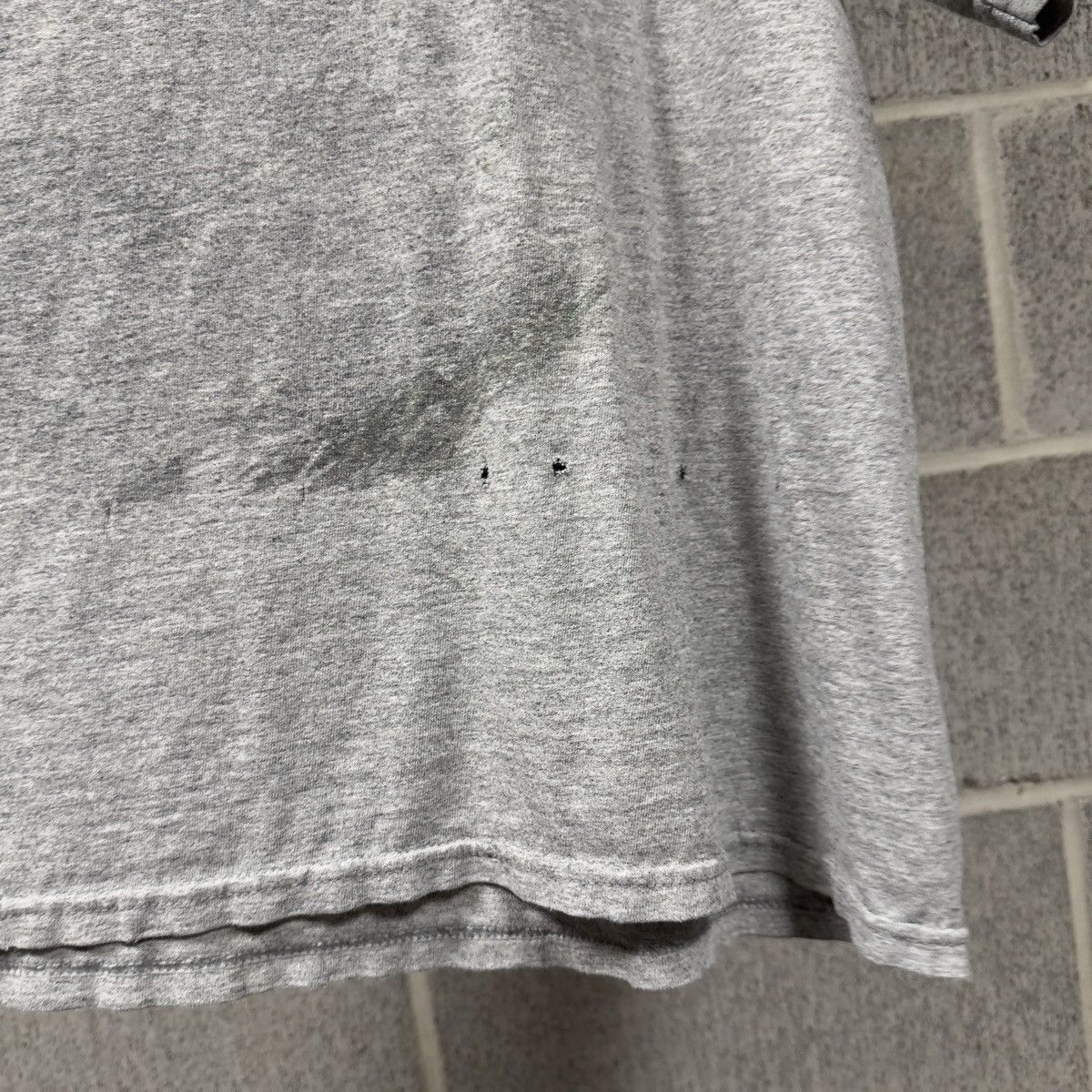 Vintage Thrashed Faded Distressed Grey Shirt ERD Grunge Chrome Size US XL / EU 56 / 4 - 3 Thumbnail