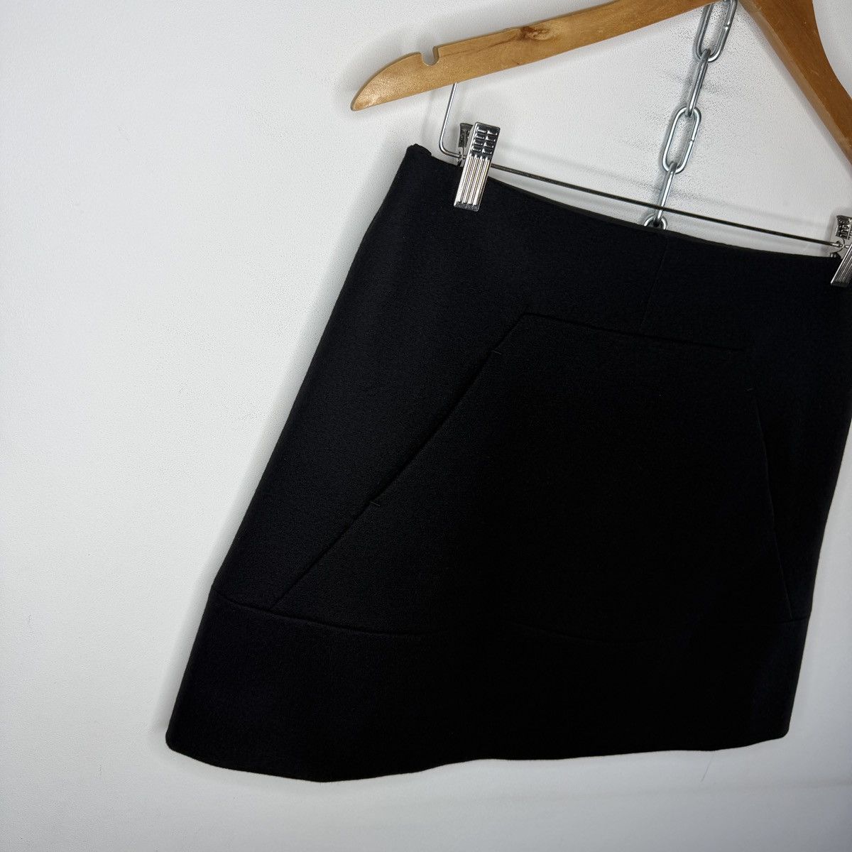 Miu Miu Miu Miu Mini Wool Skirt Black Size 28" / US 6 / IT 42 - 3 Thumbnail