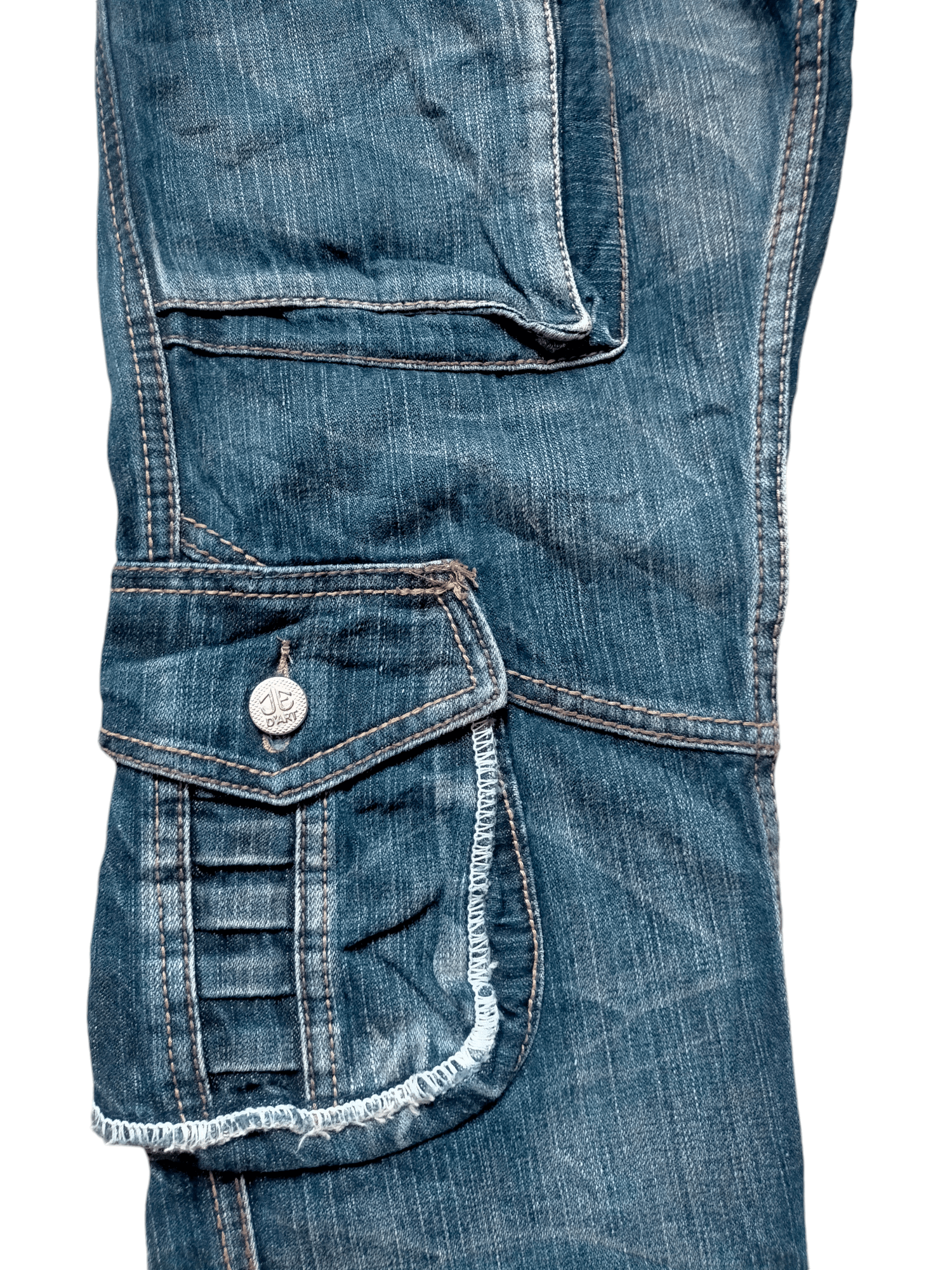 Hysteric Glamour × Japanese Brand Jeans De Art Bondage Punk Cargo Denim Pants Size US 32 / EU 48 - 8 Thumbnail