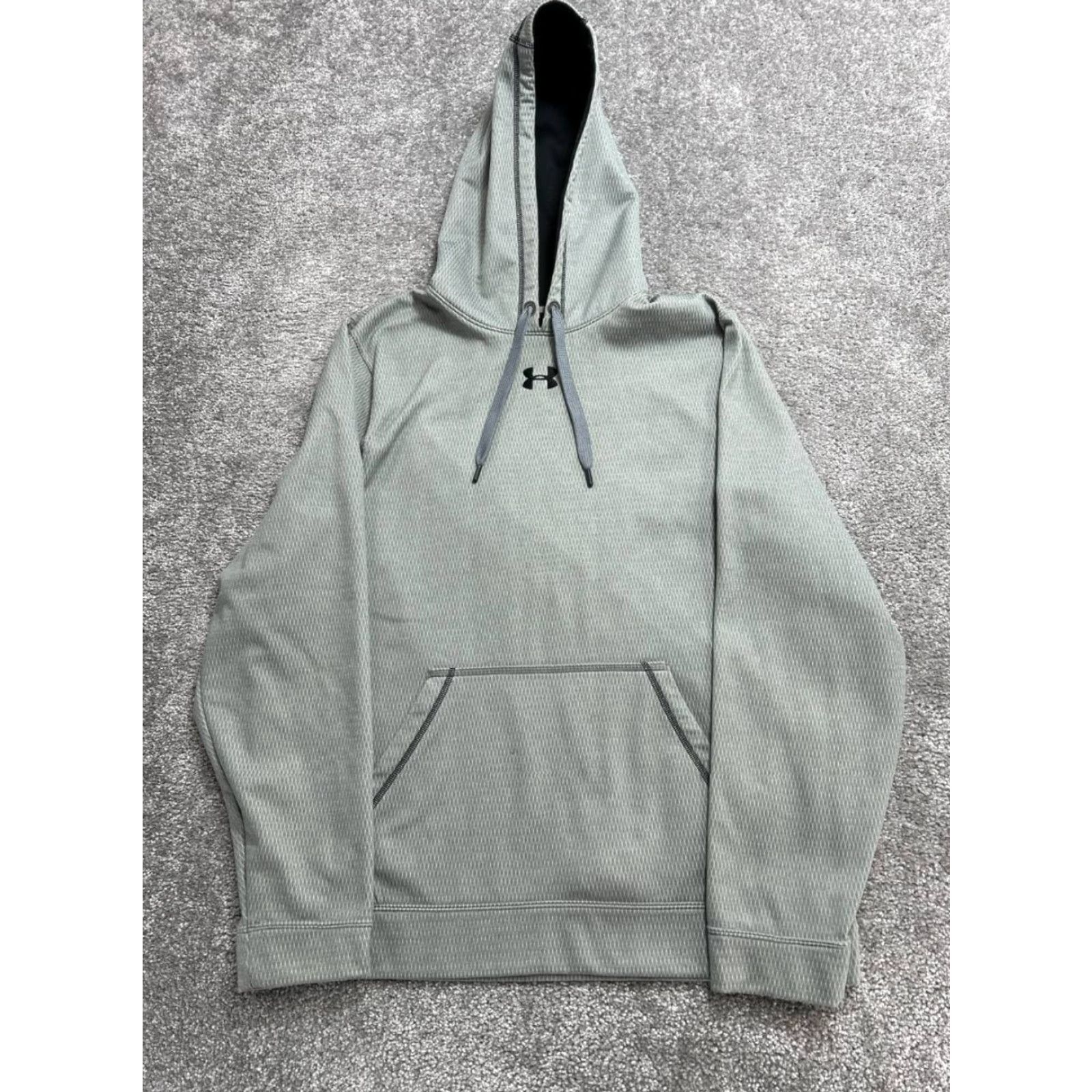 Under Armour Under Armour Hoodie Mens Large Gray Fleece Lined Loose Fit Wrinkle Resistant Size US L / EU 52-54 / 3 - 2 Thumbnail