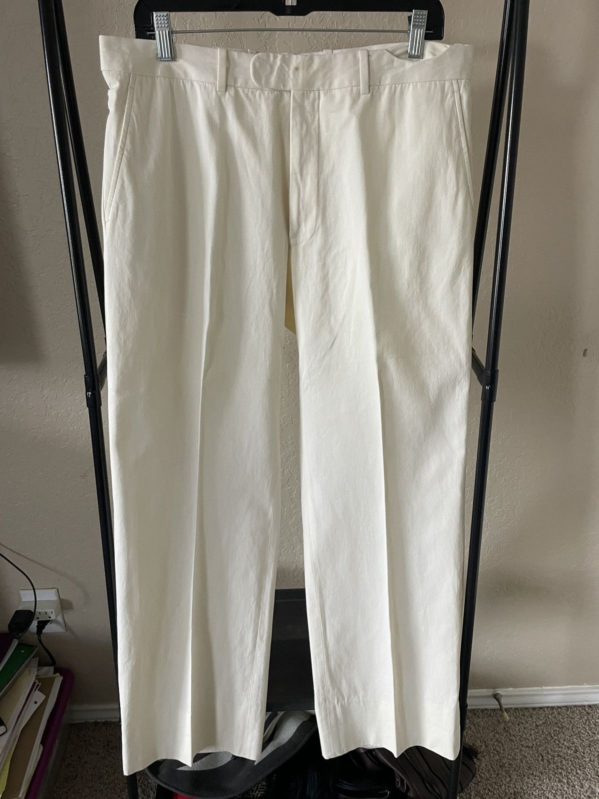 Polo Ralph Lauren Cotton FF trousers Made in Italy Size US 35 - 2 Thumbnail