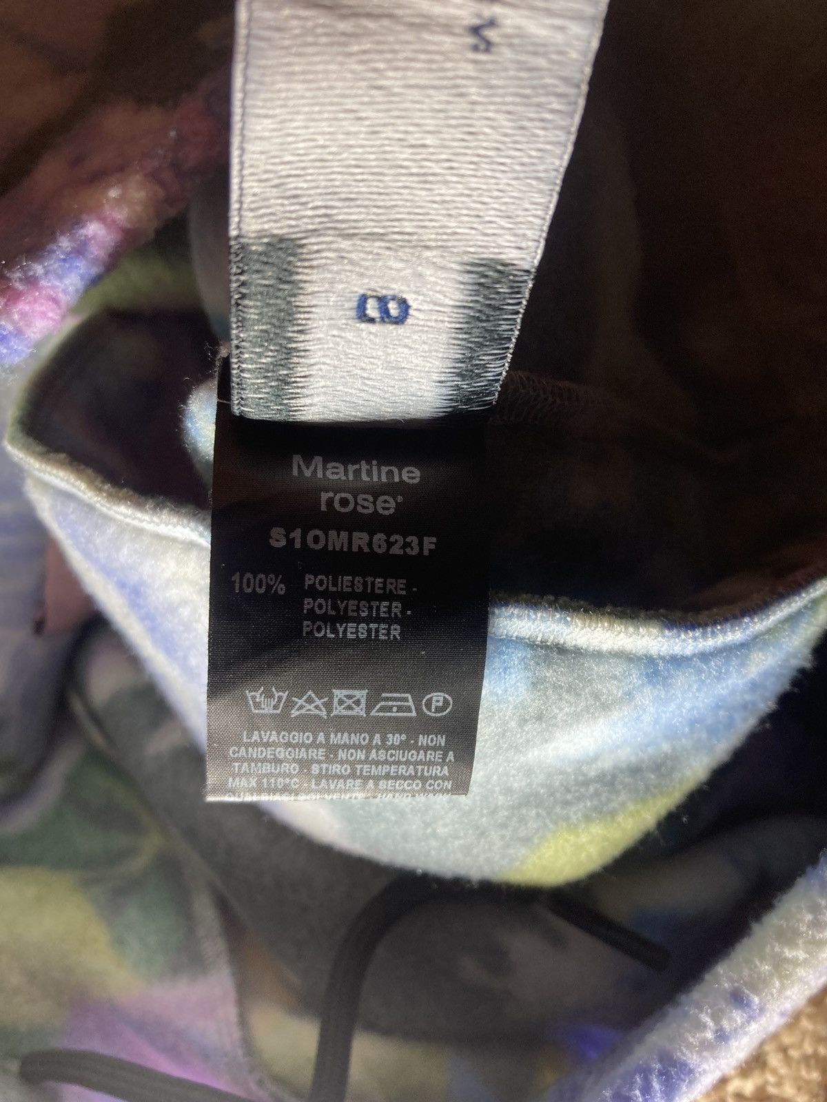 Martine Rose SS21 Martine Rose Black Floral Fleece Sweatshorts Logo 2021 Size US 30 / EU 46 - 8 Thumbnail
