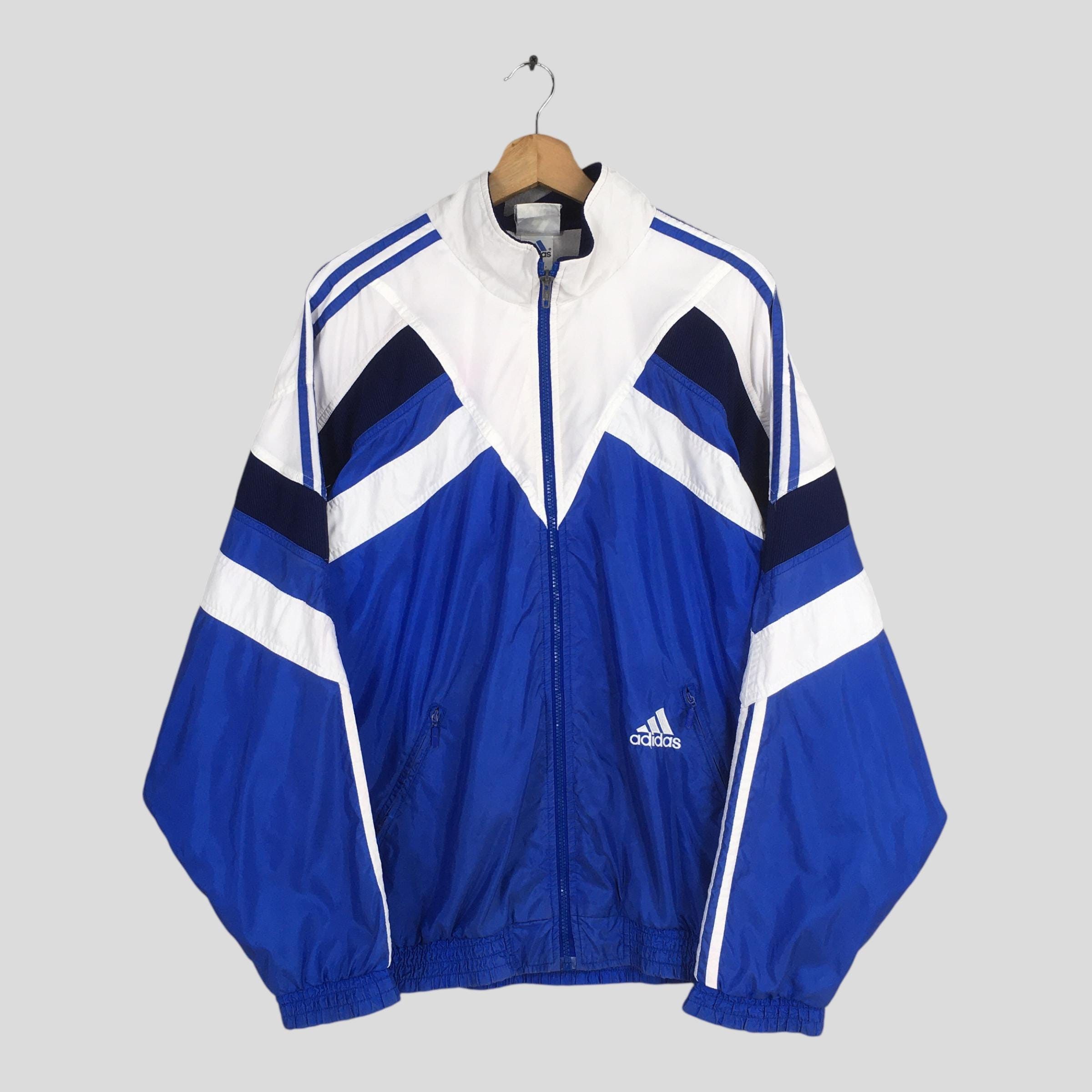 Adidas Vintage 90s Adidas Equipment Windbreaker Jacket Large Size US L / EU 52-54 / 3 - 1 Thumbnail