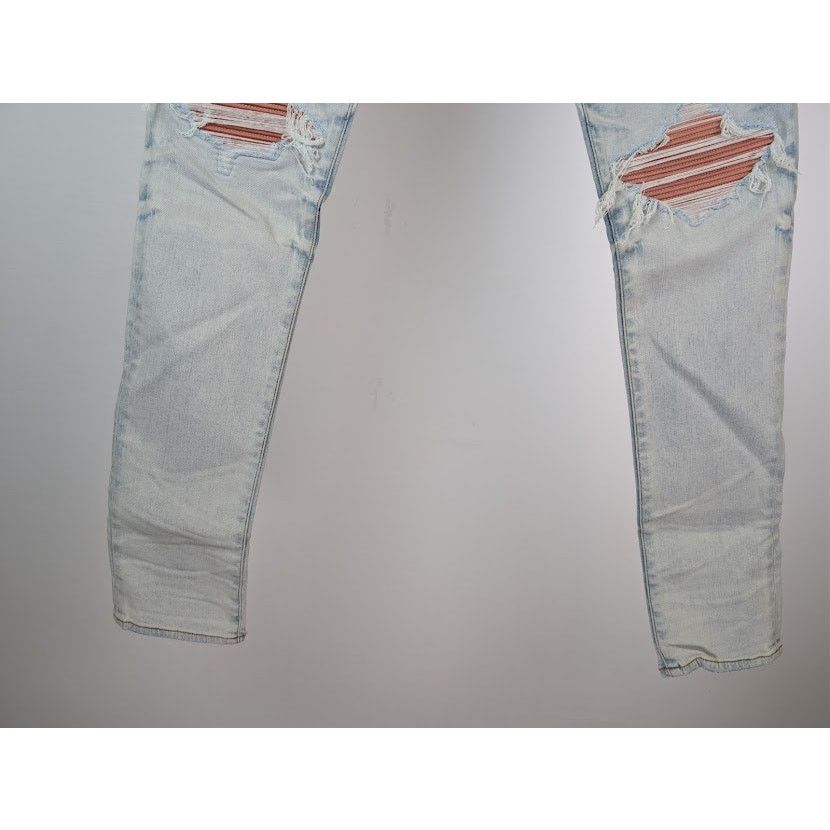 Amiri o1rshd1 MX1 Suede Denim Jeans in Medium Indigo Size US 32 / EU 48 - 4 Thumbnail