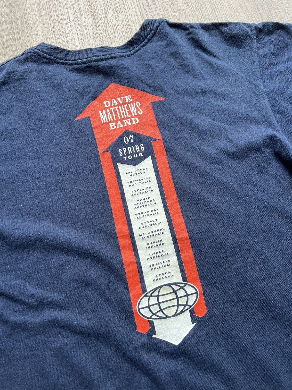 Band Tees × Vintage Vintage Dave Matthews Band 2007 Spring Tour T-Shirt Tee Size US M / EU 48-50 / 2 - 9 Thumbnail