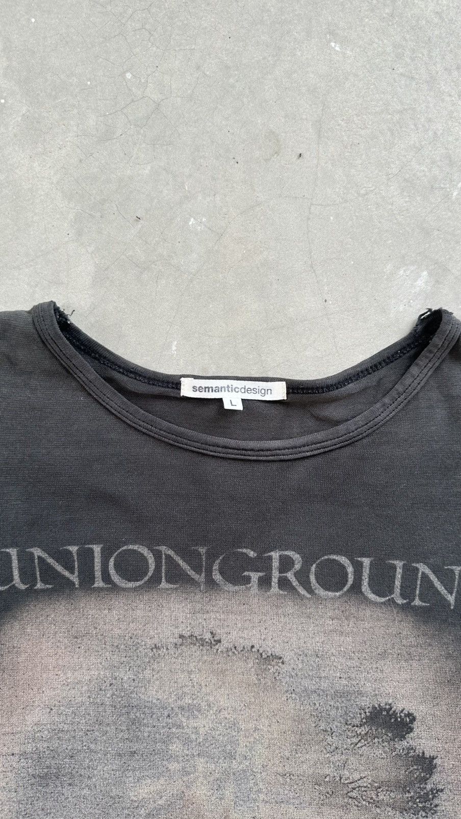 Vintage × semanticdesign VINTAGE WELL FADED SEMANTIC DESIGN UNIONGROUND LONGSLEEVE Size US M / EU 48-50 / 2 - 5 Thumbnail