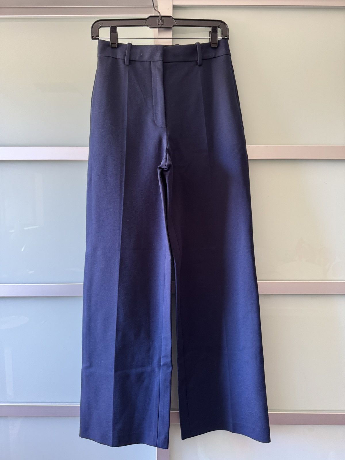 Theory Theory Navy Classic Ponte Straight Trousers Size 25" / US 0 / IT 36 - 1 Thumbnail