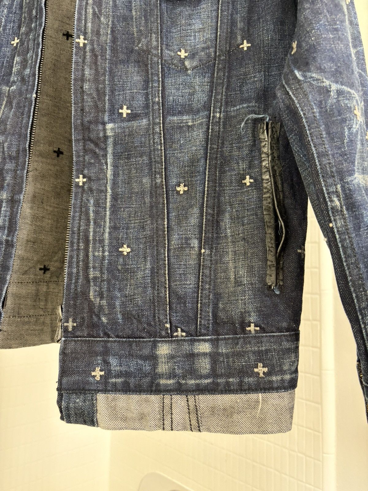Other Rebirth to Tabura Rasa Zip-Up Denim Jacket Size US M / EU 48-50 / 2 - 3 Thumbnail