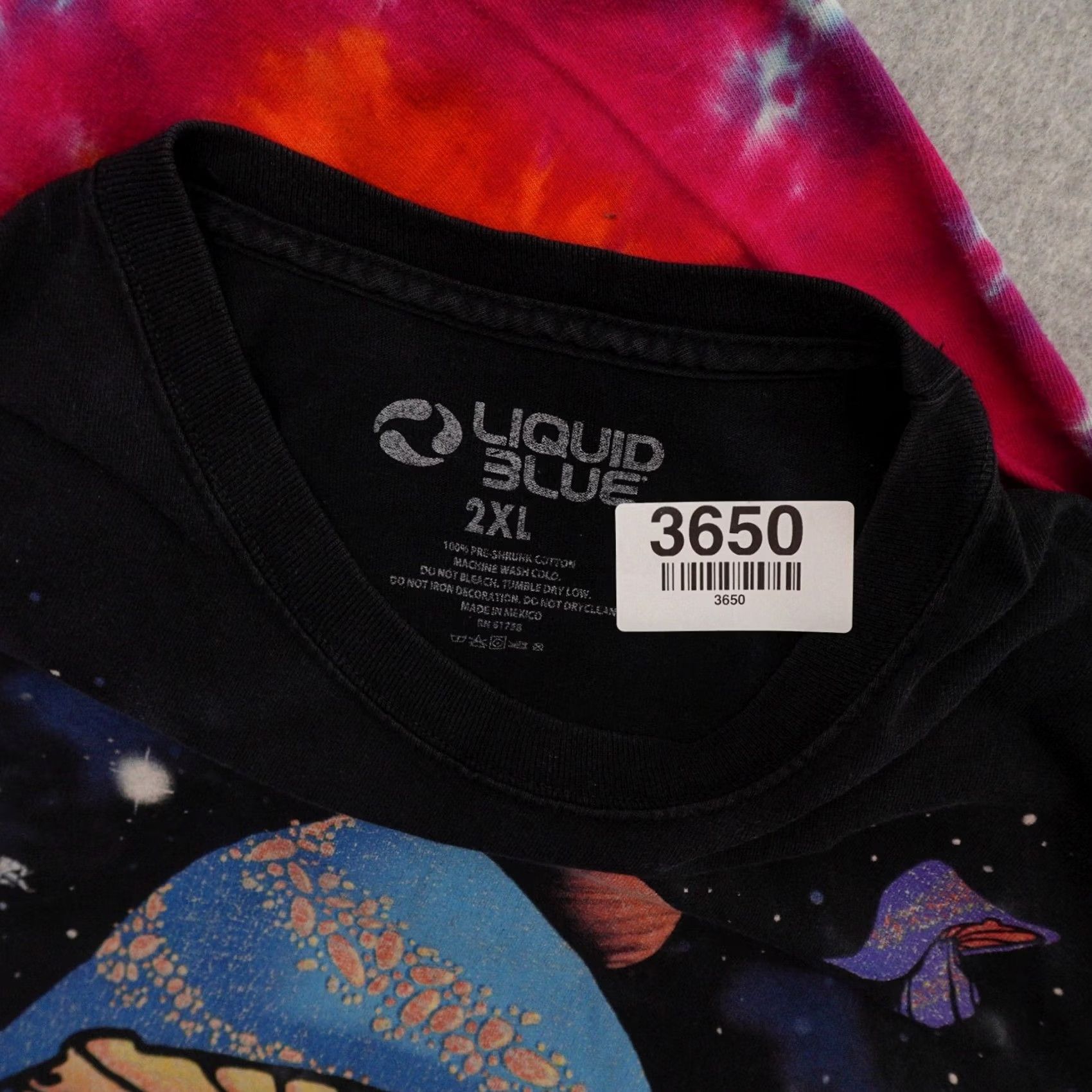 Liquid Blue LIQUID BLUE Mushroom T-Shirt Men 2XL Multicolor Space Tie Dye Short Sleeve Hippie Size US XXL / EU 58 / 5 - 5 Thumbnail