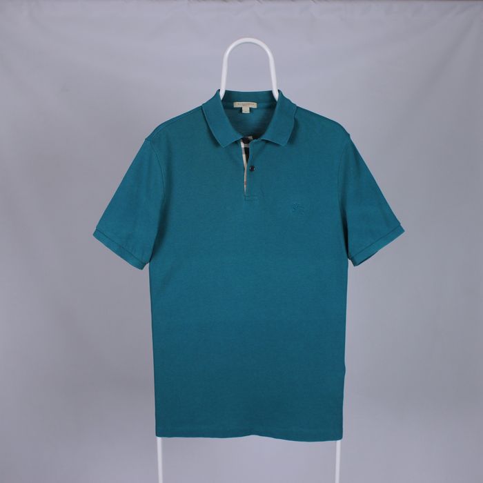 Vintage Burberry Light Blue Polo Shirt | Size L