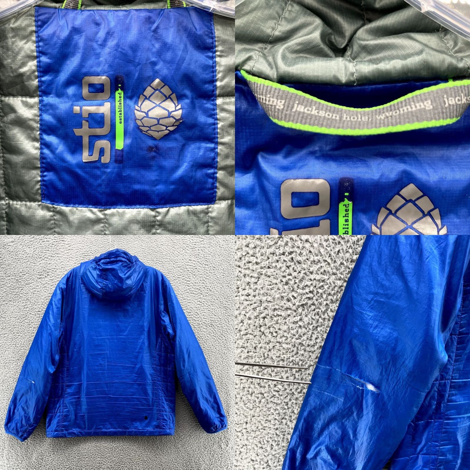 Vintage Stio Jacket L Blue Puffer Primaloft Hood Zipped Pockets Windbreaker Outdoor Mens Jacket Size US L / EU 52-54 / 3 - 8 Thumbnail