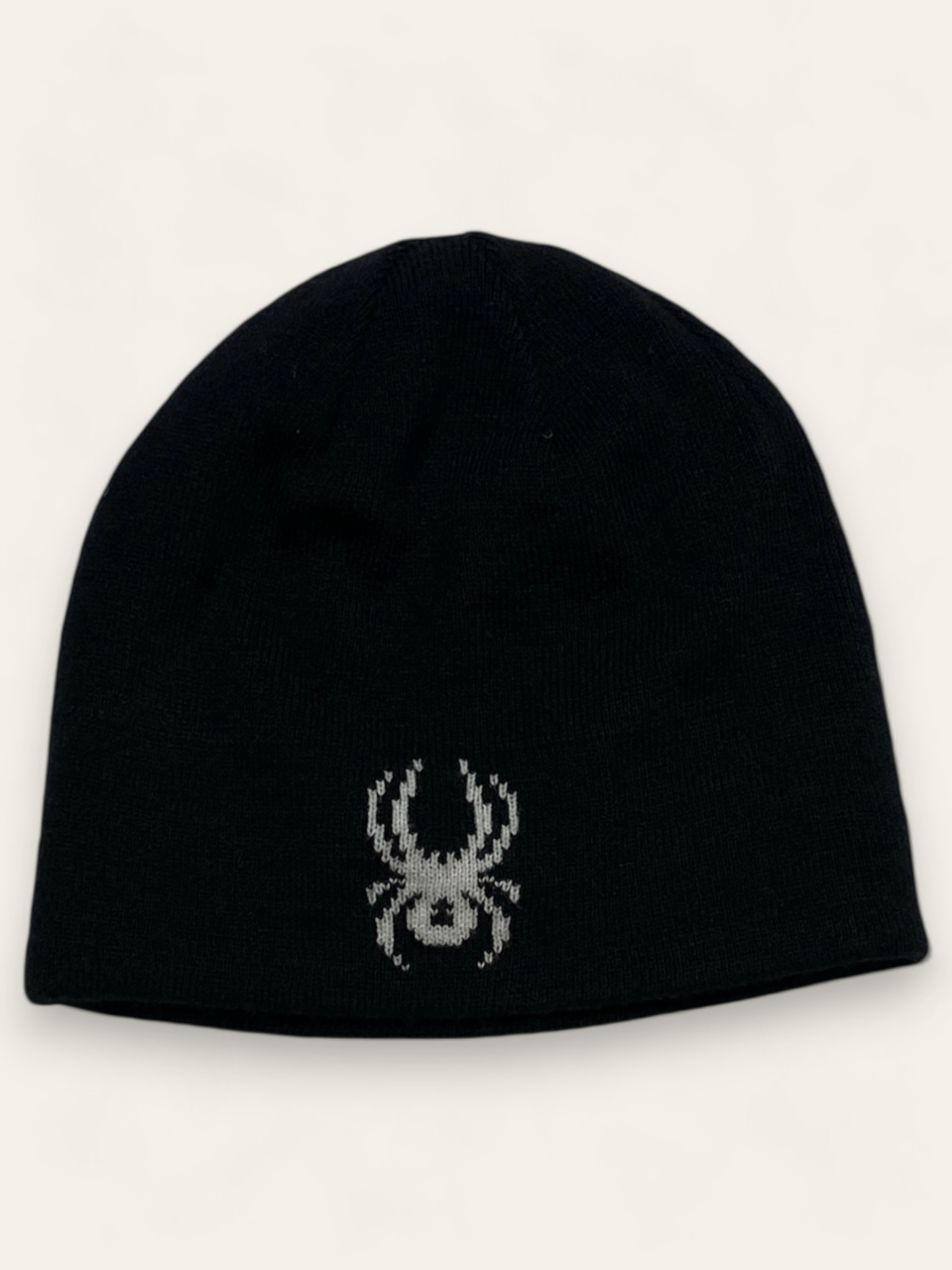 Spyder Vintage SPYDER Black Big Logo Reversible Beanie Warm Y2k Size ONE SIZE - 3 Thumbnail