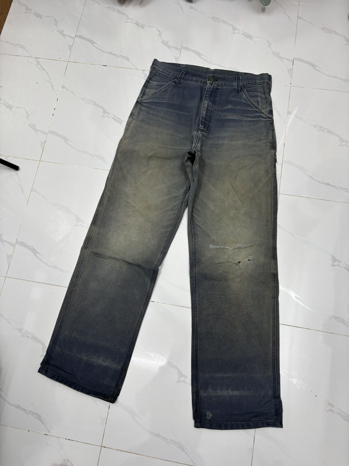 Carhartt 🔥Vintage Carhartt Rusty Carpenter Pants Denim Jeans Size US 33 - 16 Thumbnail