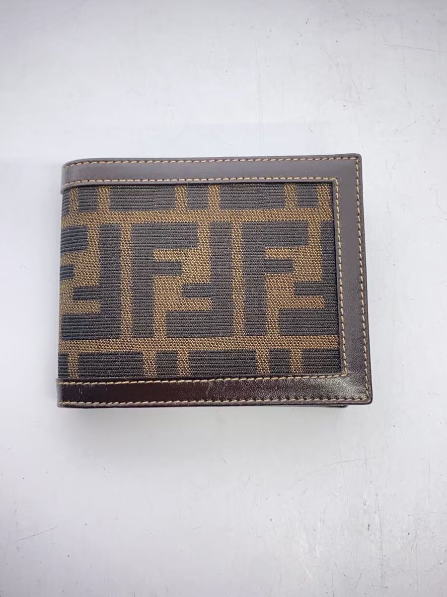 Fendi Fendi Leather Bi-Fold Wallet Brown Size ONE SIZE - 1 Thumbnail