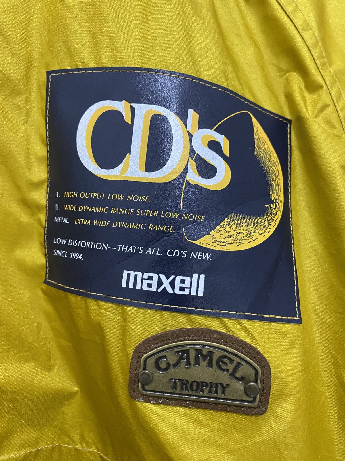 Camel × Sports Specialties × Vintage Vintage 90s Camel Trophy Maxell CD’s Bomber Jacket Light Size US L / EU 52-54 / 3 - 7 Thumbnail