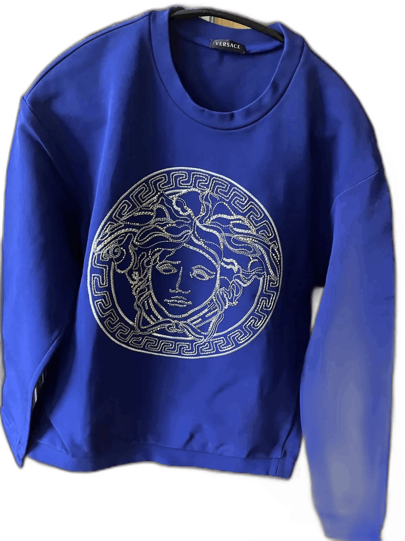 Versace Versace Medusa Logo Purple Sweatshirt - dmc Size M / US 6-8 / IT 42-44 - 1 Thumbnail