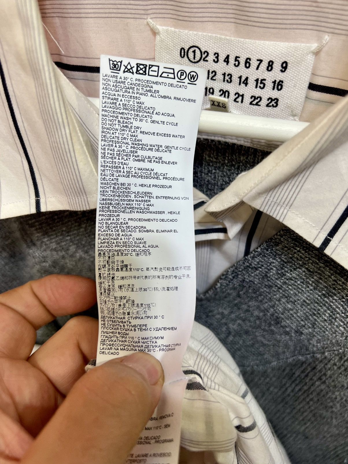Maison Margiela JOHN GALLIANO super oversized trompr l’oeil shirt, s/s 2020 Size US XXL / EU 58 / 5 - 9 Thumbnail