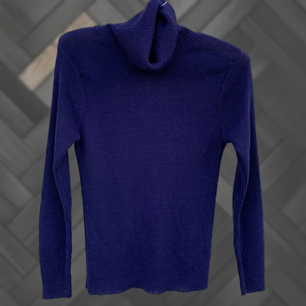 Sears VINTAGE Sears Turtleneck 100% Acrylic Navy Blue Size 36 1970s/80s Women's? Size XS / US 0-2 / IT 36-38 - 1 Thumbnail