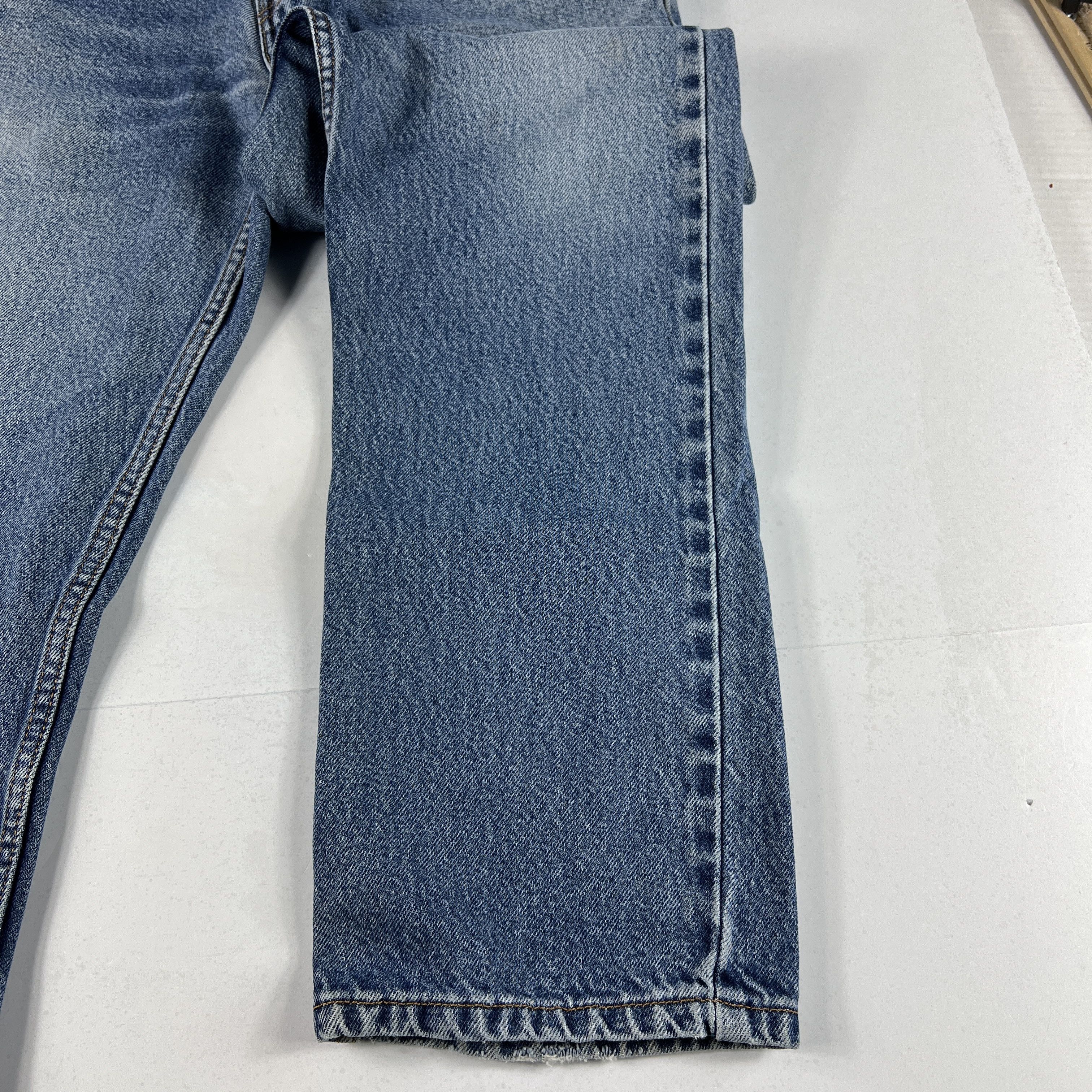 Levi's × Vintage Y2K Levi's Jean 505 Straight Blue Faded Grunge Cotton Denim Size US 33 - 9 Thumbnail