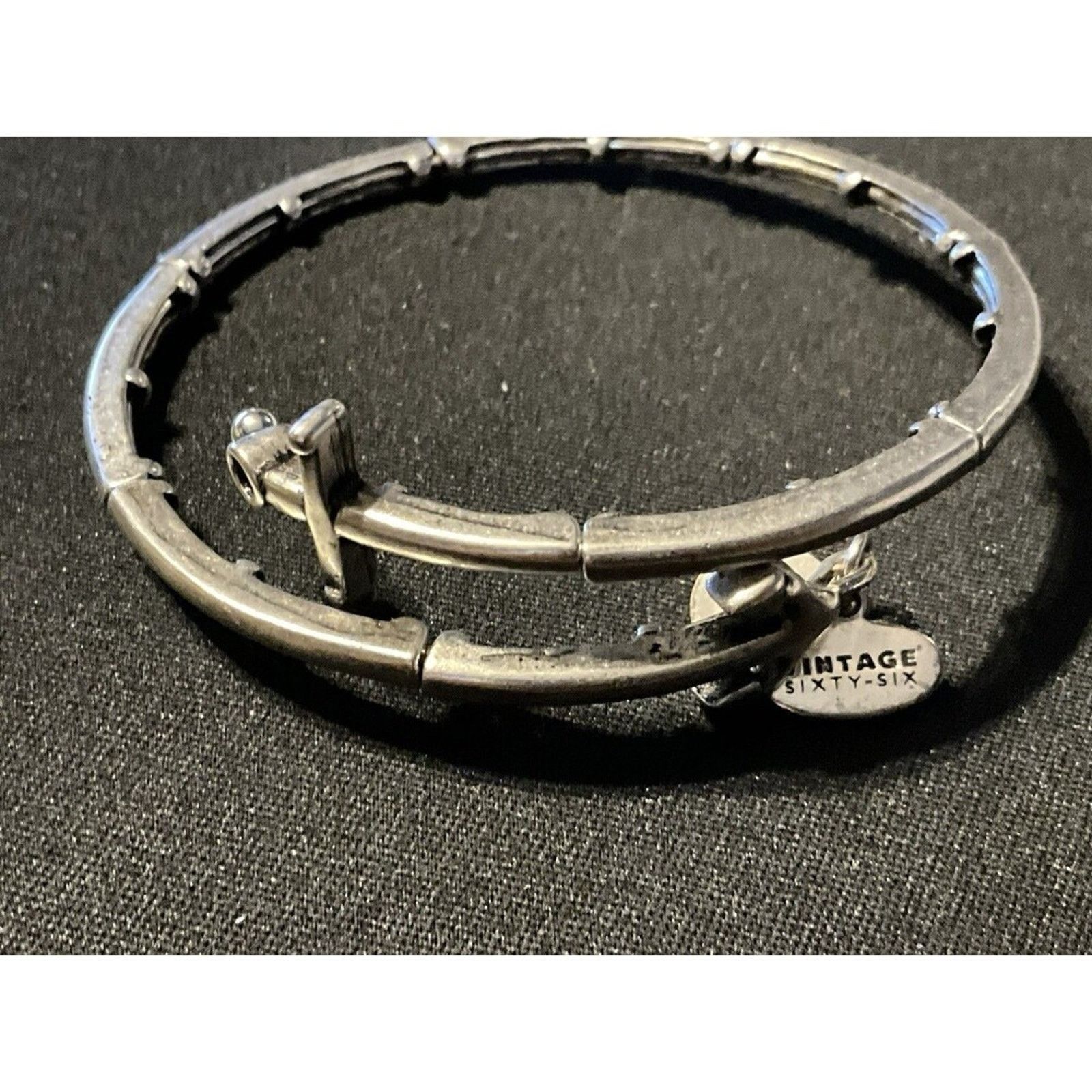 Other Alex & Ani Rafeleian Silver Plated Trident Bracelet 6.75 Size ONE SIZE - 4 Thumbnail