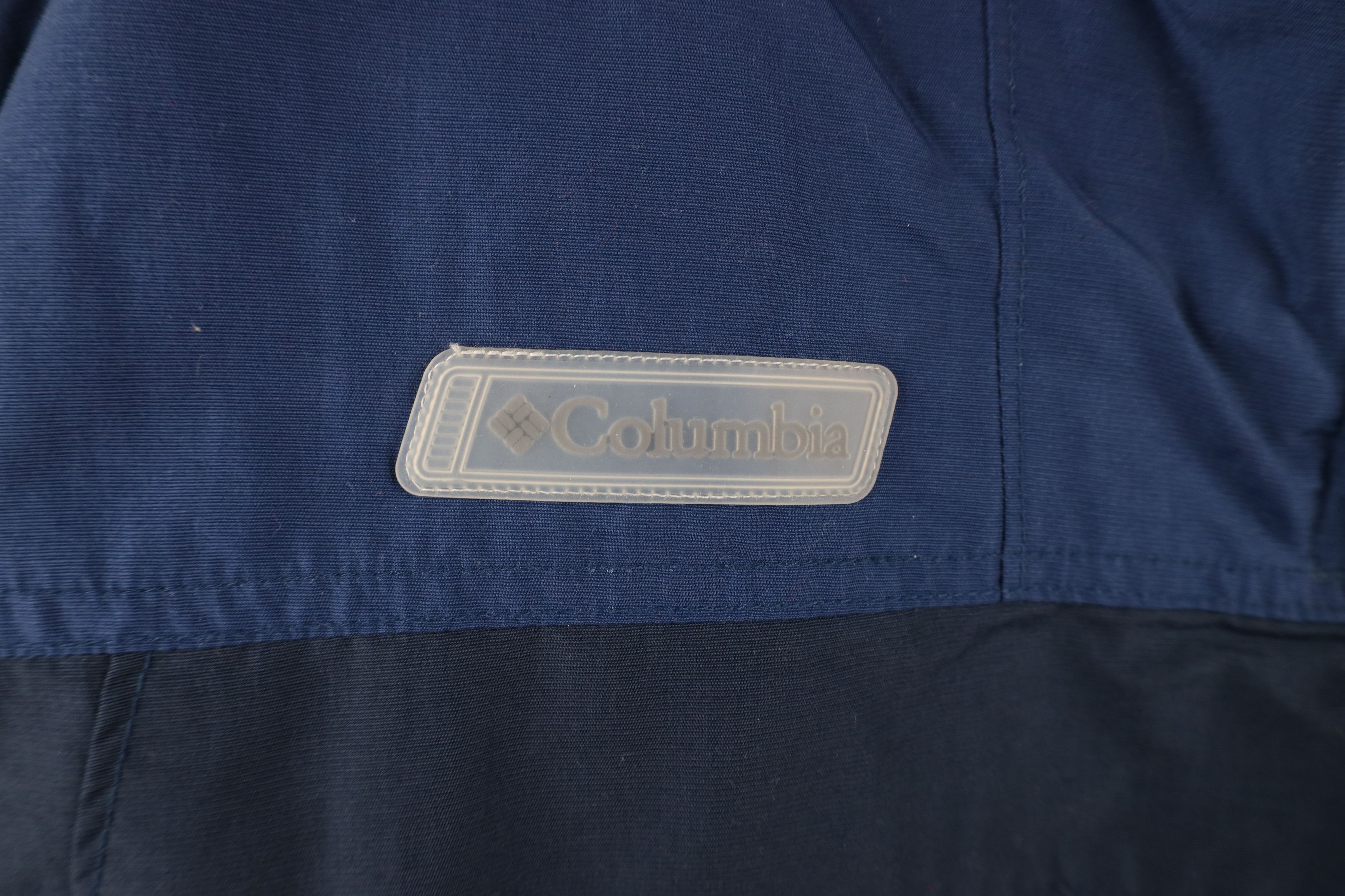 Columbia × Vintage Vintage 90s Columbia Block Half Zip Hooded Pullover Jacket Size US L / EU 52-54 / 3 - 4 Thumbnail