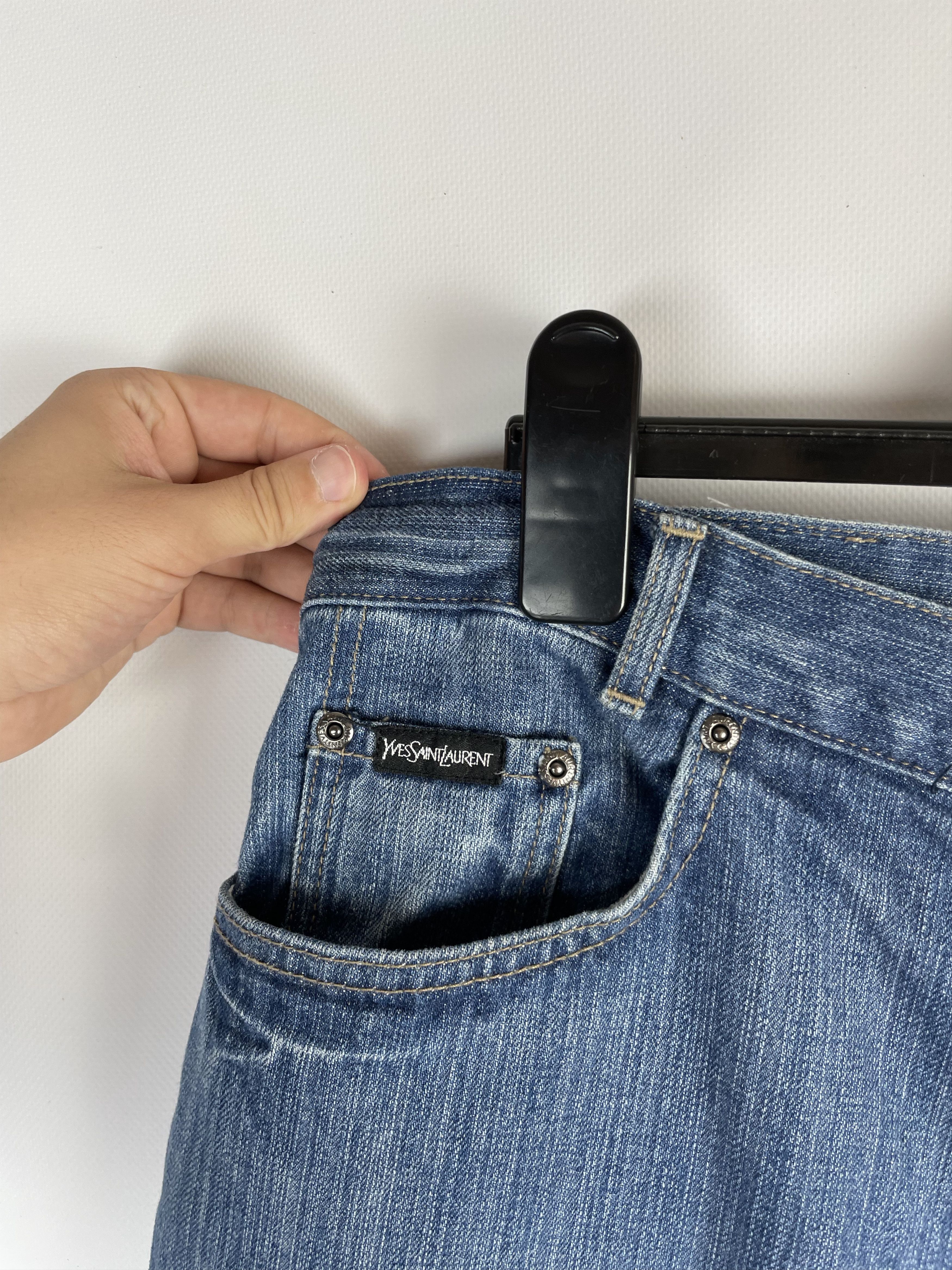 Vintage Yves Saint Laurent Vintage Jeans Denim Big Logo 90s Size US 36 / EU 52 - 6 Thumbnail