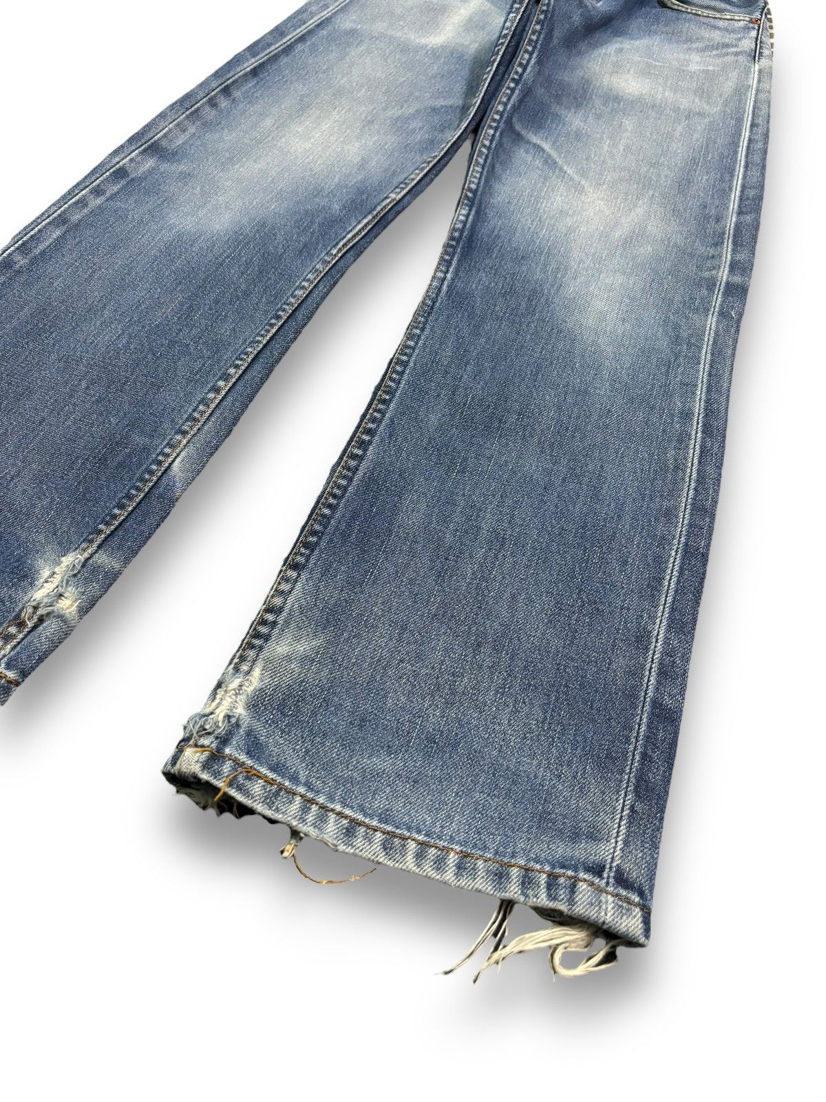 Levi's Vintage 90s Levis 505 Blue Wash Regular Fit Distressed Jeans Size US 29 - 11 Thumbnail