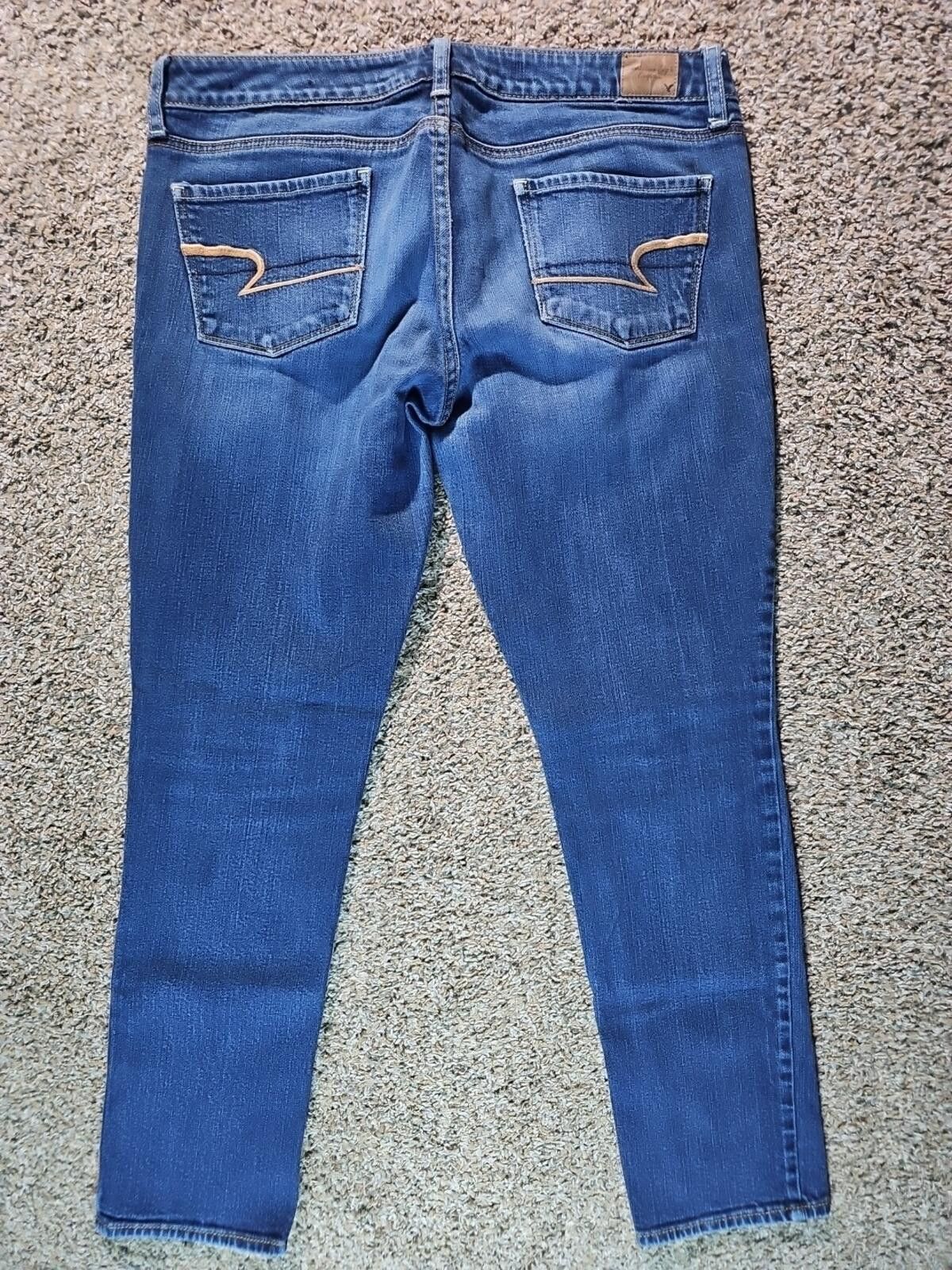 American Eagle Outfitters American Eagle Skinny Stretch Jeans 12 Size 34" / US 12 / IT 48 - 6 Thumbnail