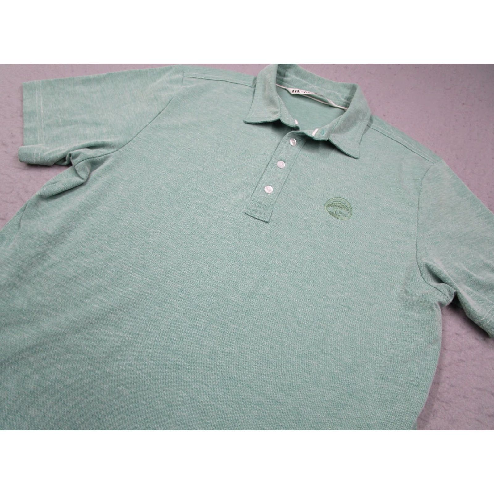 TravisMathew Travis Mathew Shirt Medium Green Pima Blend Polo Texas Las Colinas Golf Mens Size US M / EU 48-50 / 2 - 2 Thumbnail