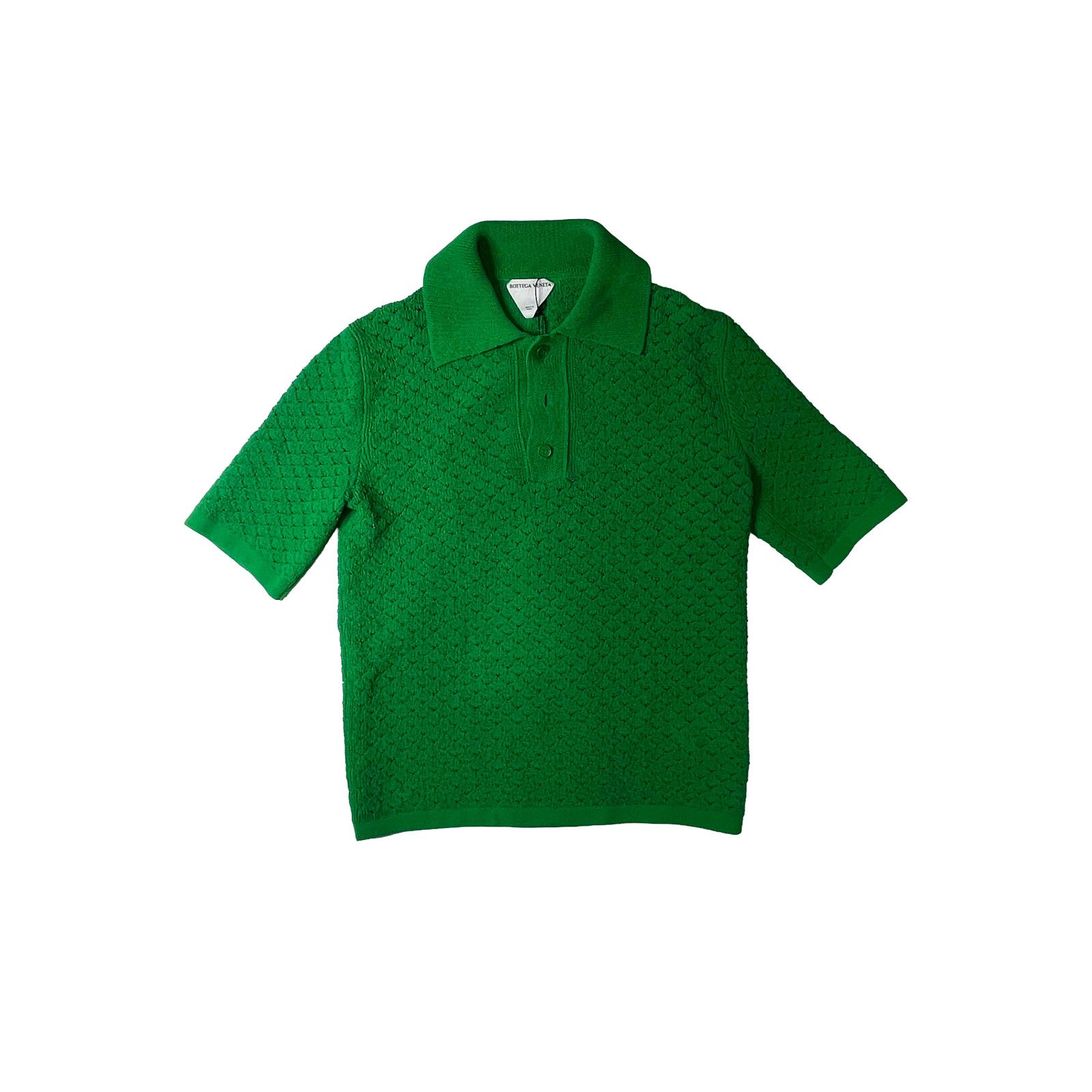 Bottega Veneta Bottega Veneta Crochet Green Shirt Size US S / EU 44-46 / 1 - 1 Thumbnail
