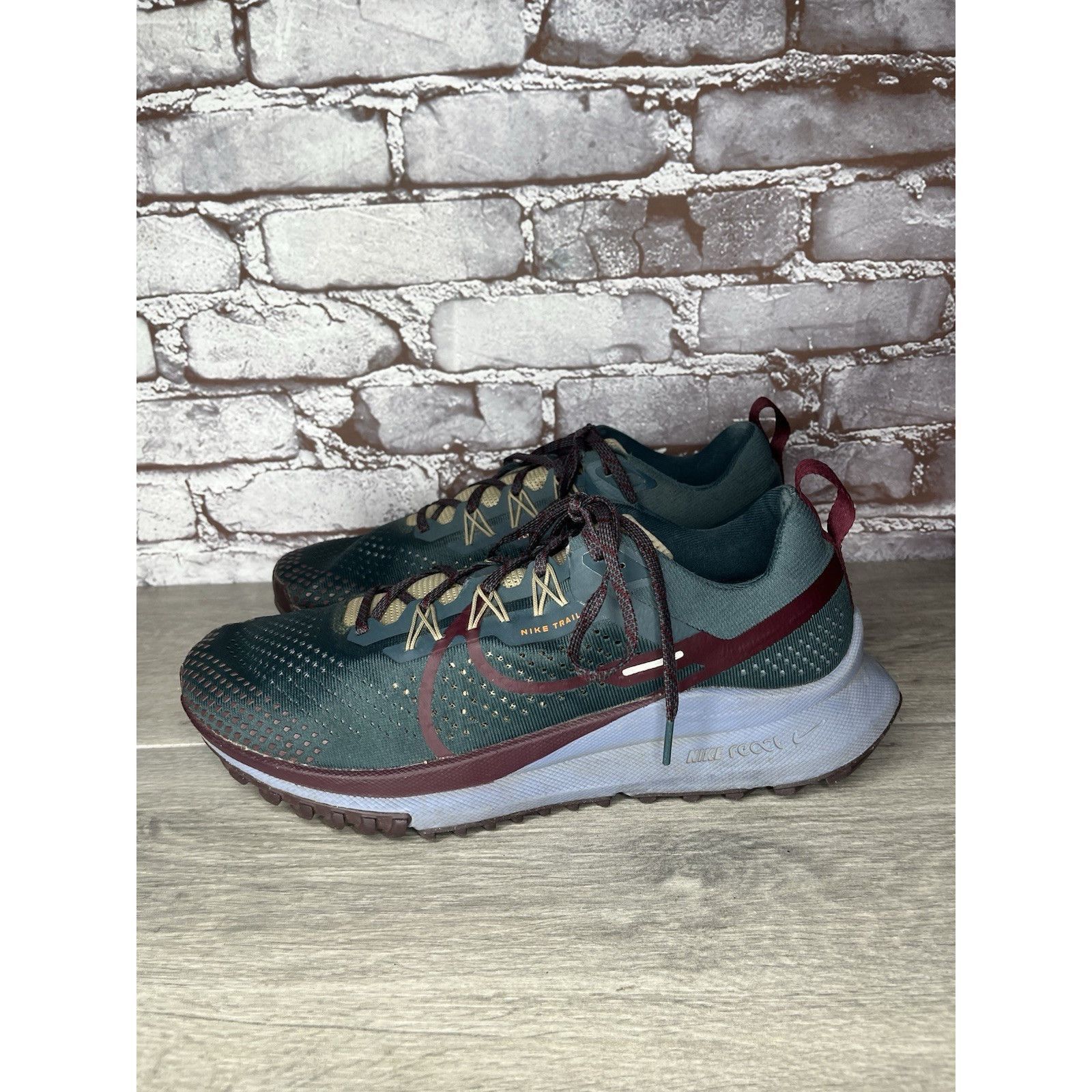 Nike NIKE React Pegasus Trail 4 Deep Jungle Night Maroon DJ6158-3 Size US 11 / EU 44 - 2 Thumbnail