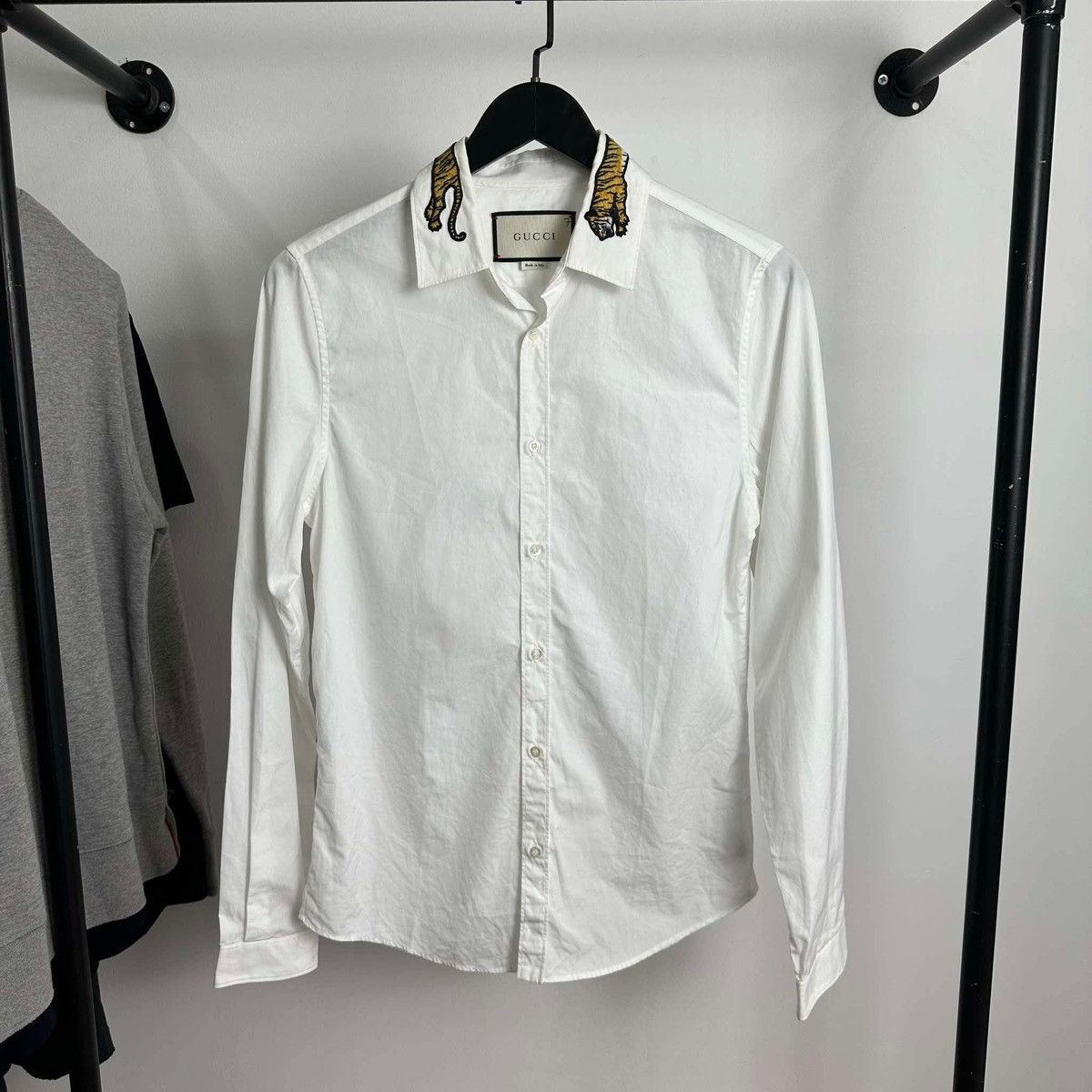 Gucci Gucci Tiger White Shirt Size US M / EU 48-50 / 2 - 1 Thumbnail