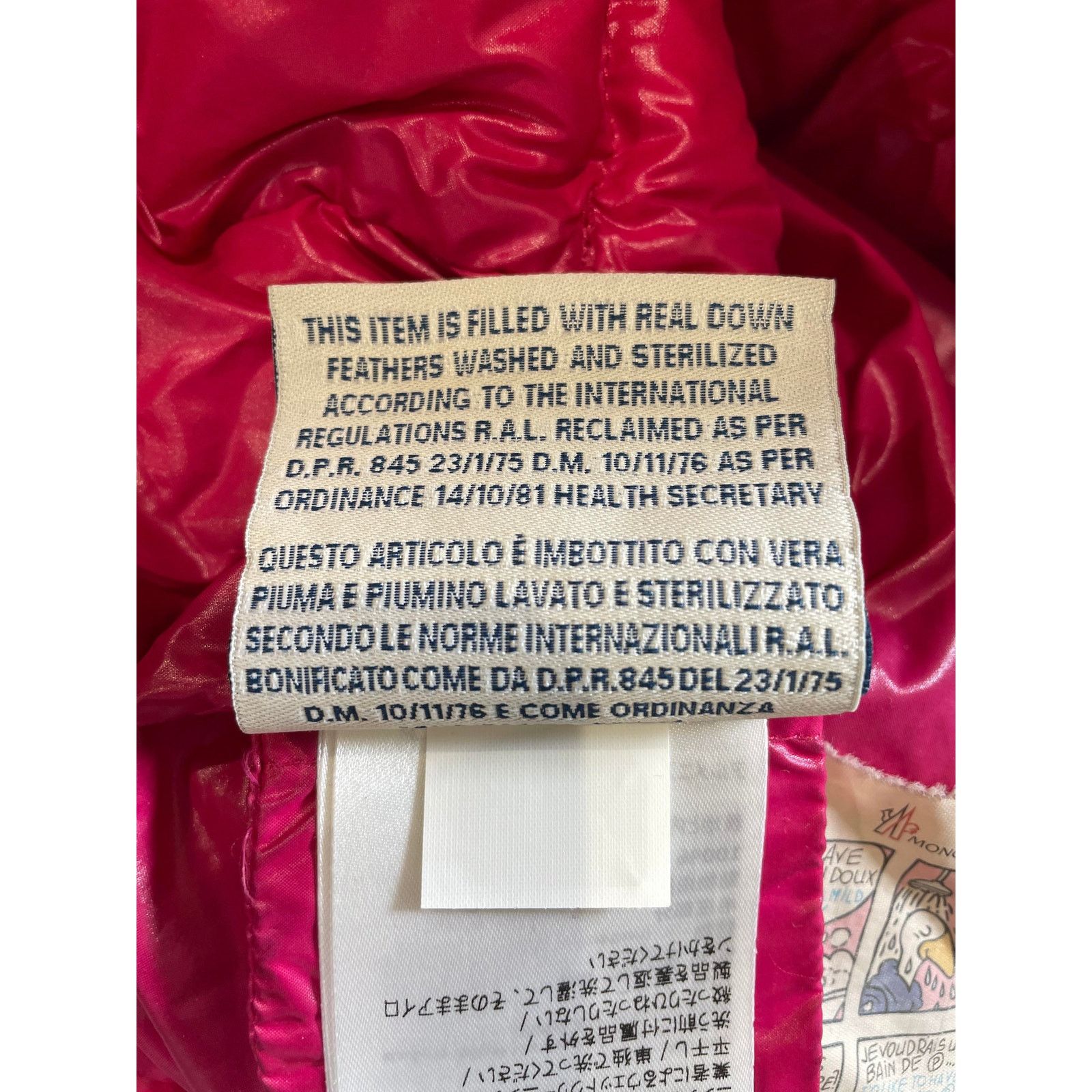 Moncler Moncler Bady Giubbotto Pink Jacket Size US S / EU 44-46 / 1 - 4 Thumbnail