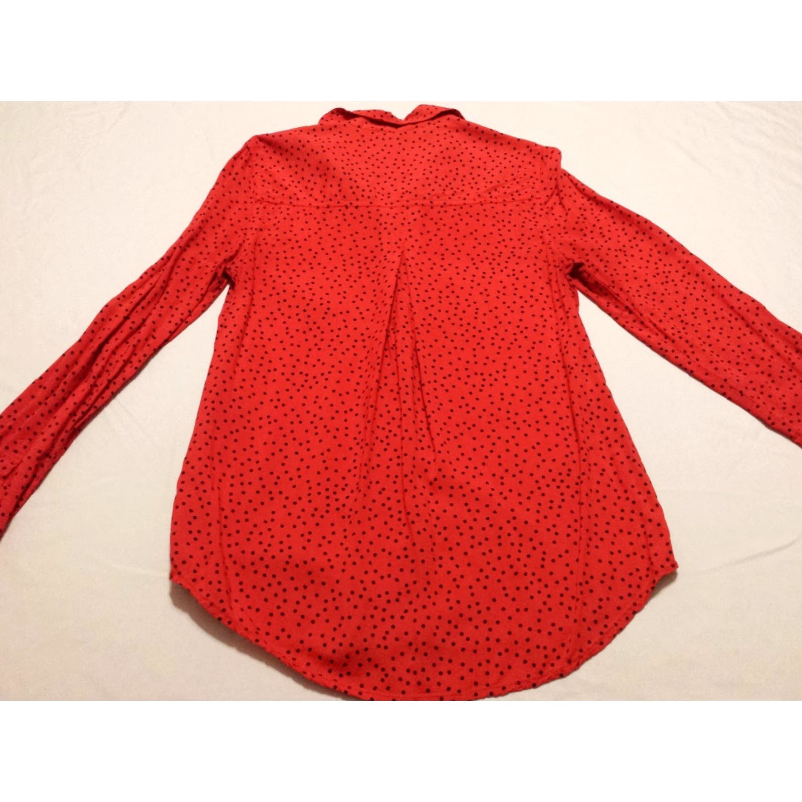 Vintage Beach Lunch Lounge Womens Shirt Small Long Sleeve Red Geometric Button-Down Blouse Size S / US 4 / IT 40 - 6 Thumbnail