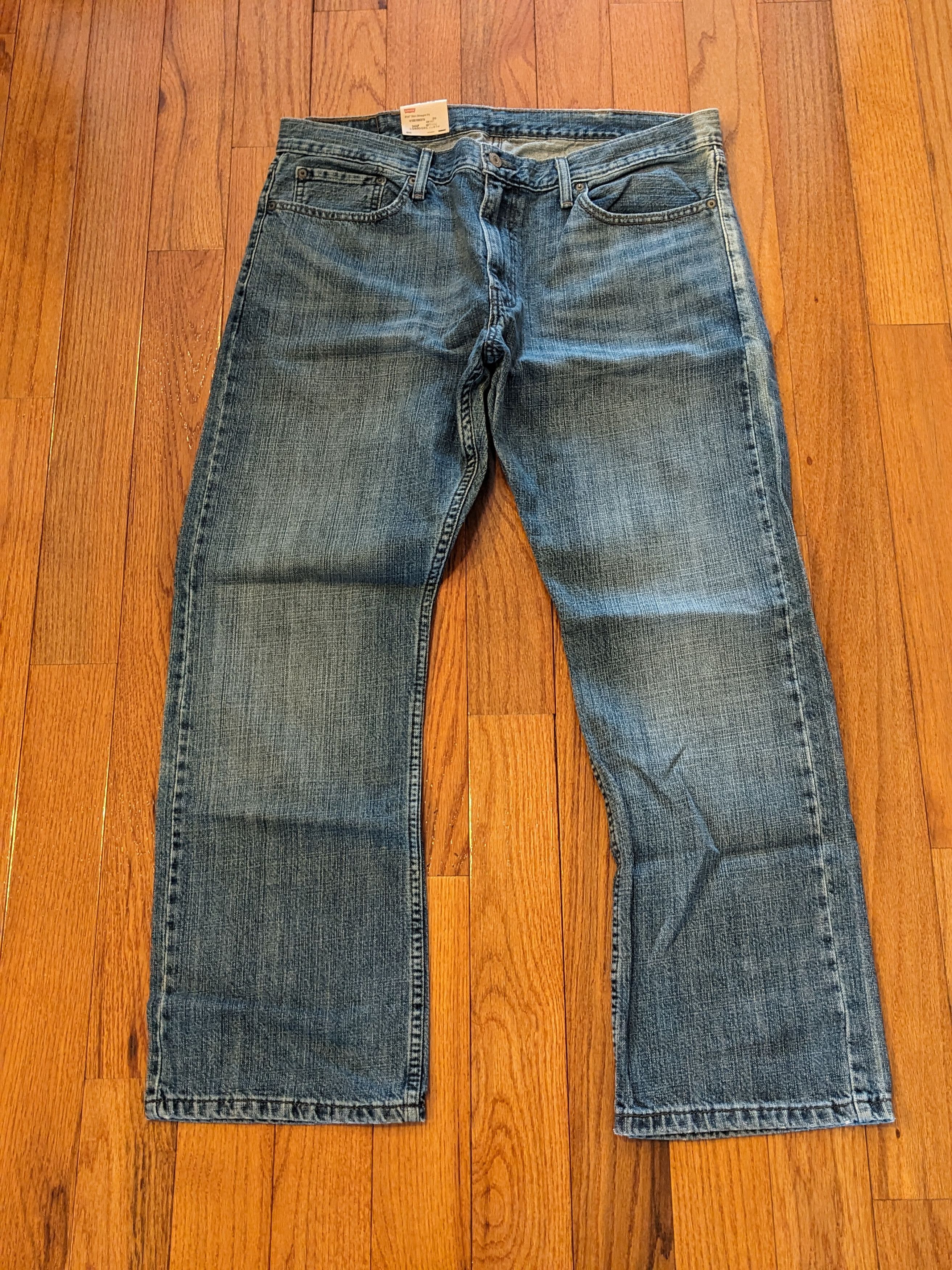 Levi's × Vintage Levis 514 Slim Straight Fit 38x30 Blue Denim Jeans Size US 38 / EU 54 - 5 Thumbnail