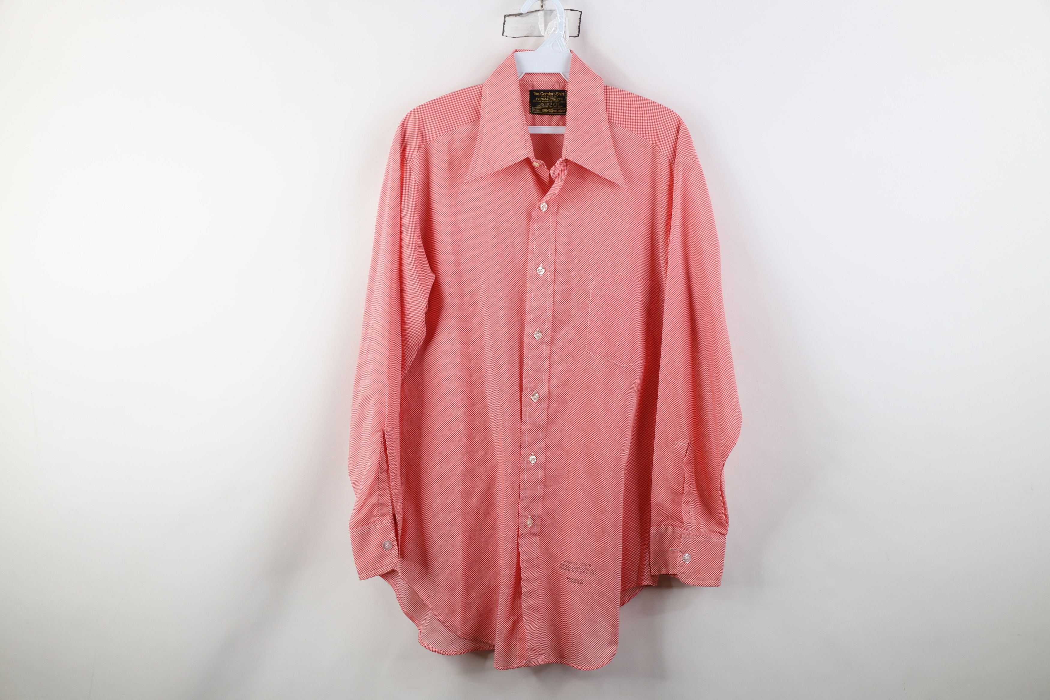 Vintage Vintage 60s 70s Streetwear Dagger Collar Button Shirt Size US M / EU 48-50 / 2 - 1 Thumbnail