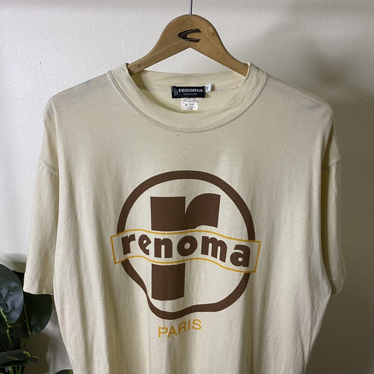 Renoma × Vintage Vintage 1990s Renoma Paris Big Logo T Shirt Size US L / EU 52-54 / 3 - 2 Thumbnail