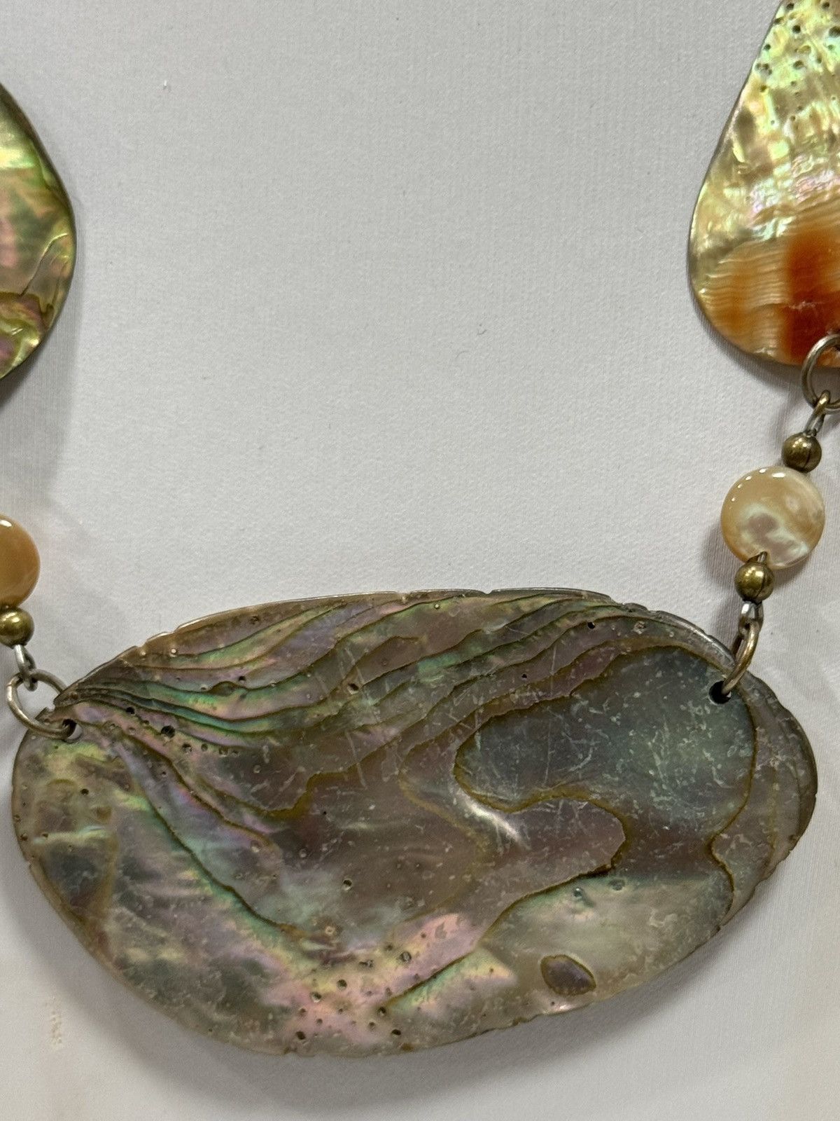 Vintage Vintage freshwater abalone Necklace Size ONE SIZE - 8 Thumbnail