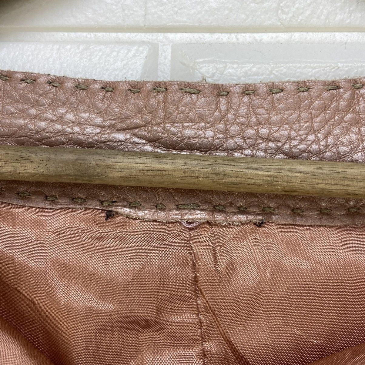 Fendi 🔥Fendi Pink Metallic Leather Blazer & Skirt Size M / US 6-8 / IT 42-44 - 21 Thumbnail