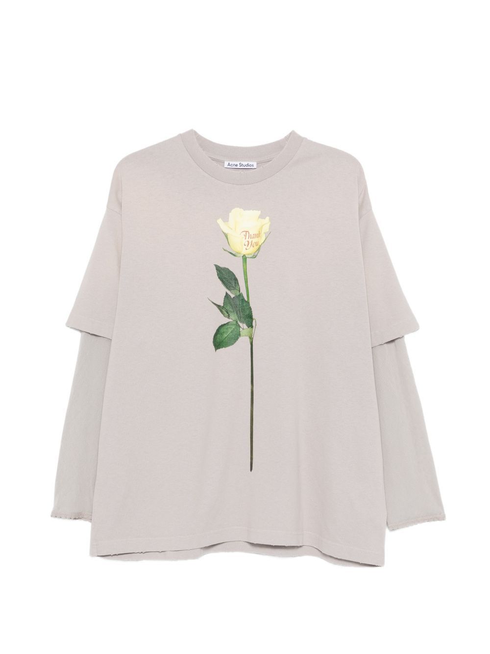 Acne Studios LAYERED PRINTED T-SHIRT Size L / US 10 / IT 46 - 1 Thumbnail